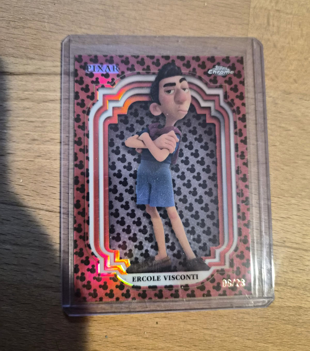 Topps 2024 Topps Chrome Pixar Disney Luca Ercole Visconti #181 /28 Mickey Print Topps 2024 Topps Chrome Pixar Disney Luca Ercole Visconti #181 /28 Mickey Print