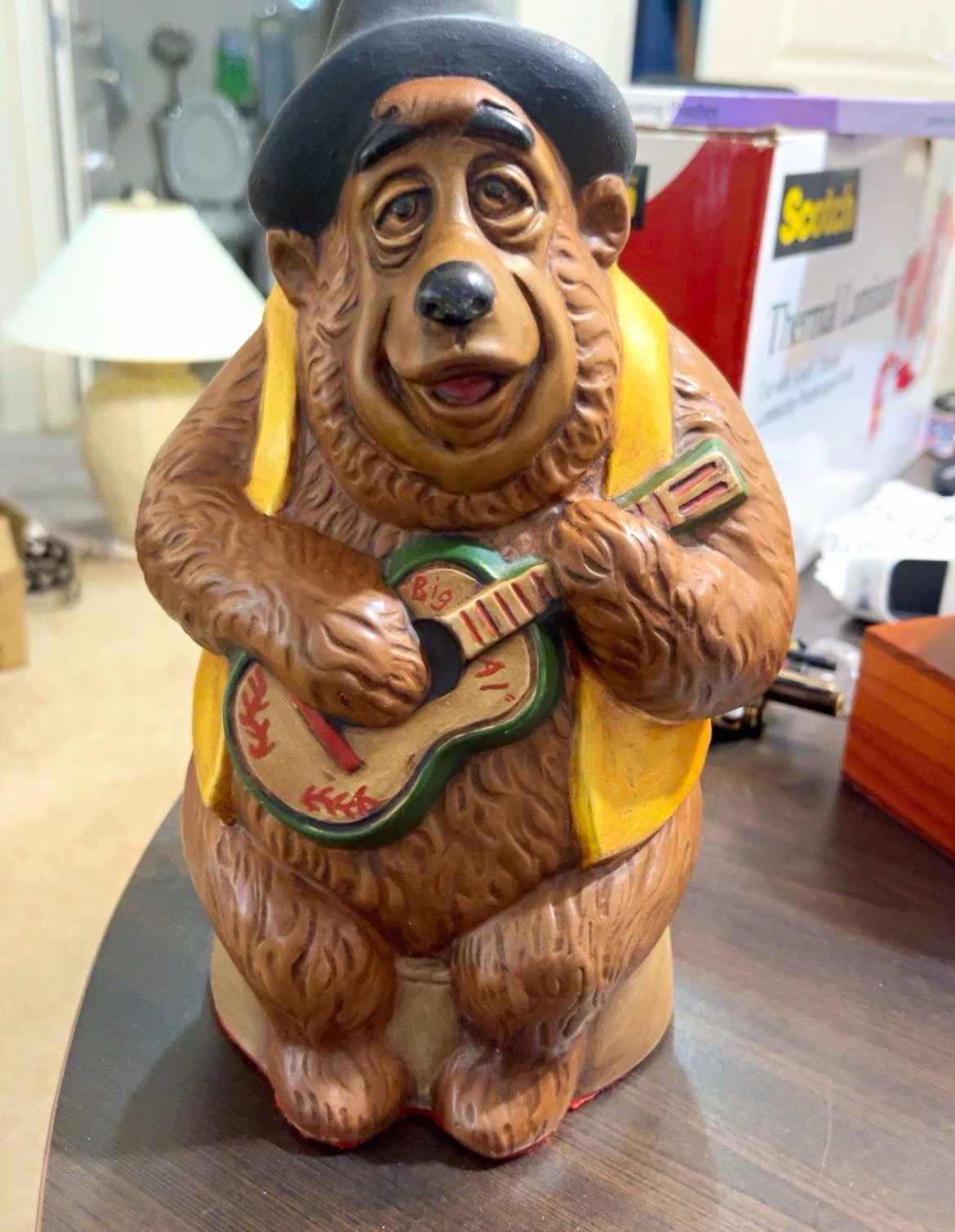Vintage Walt Disney Productions Big Al ceramic figure.  Country Bear Jamboree