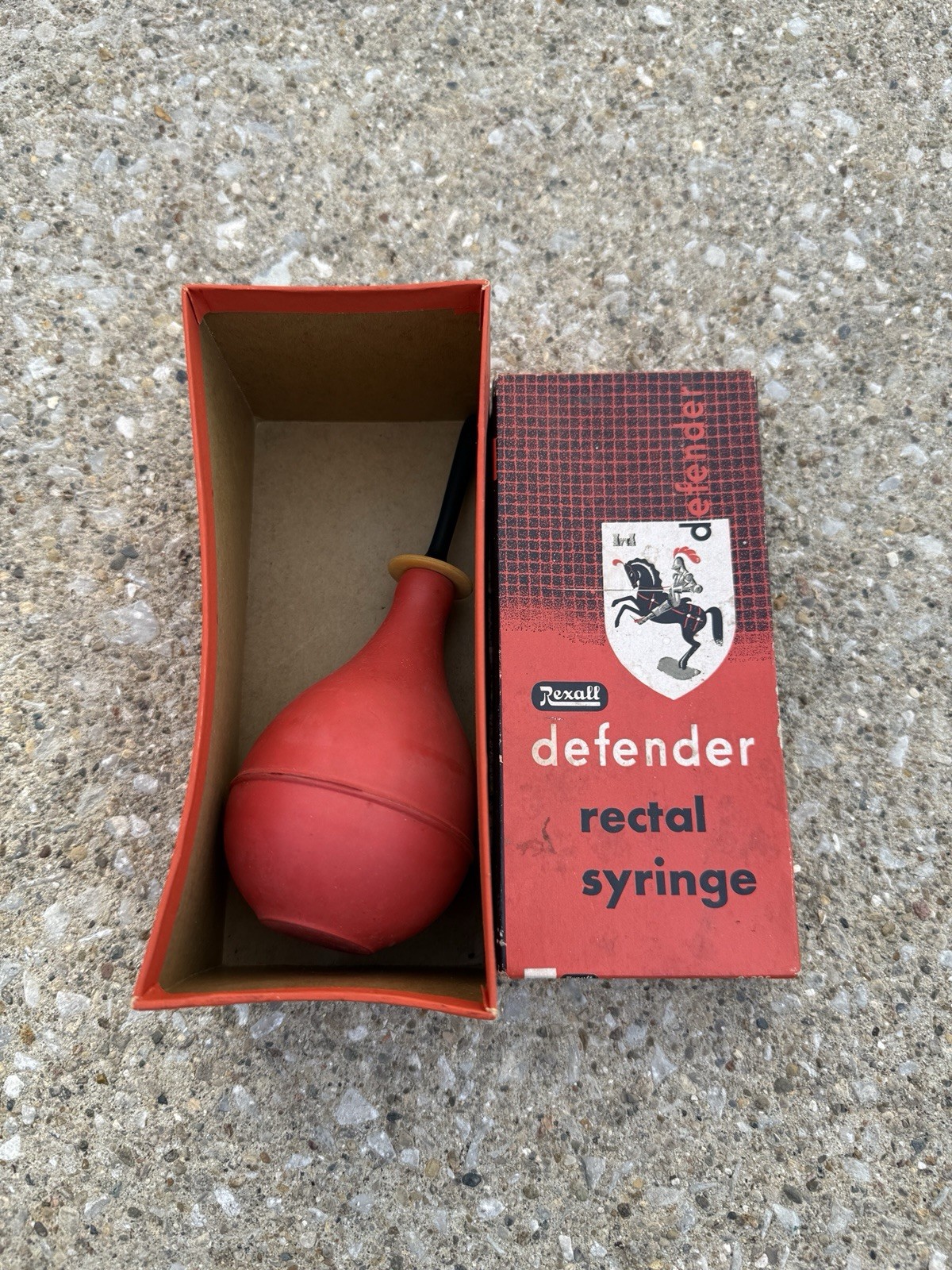 Vintage Rexall Defender Rectal Syringe R325 -R-17 Original Box