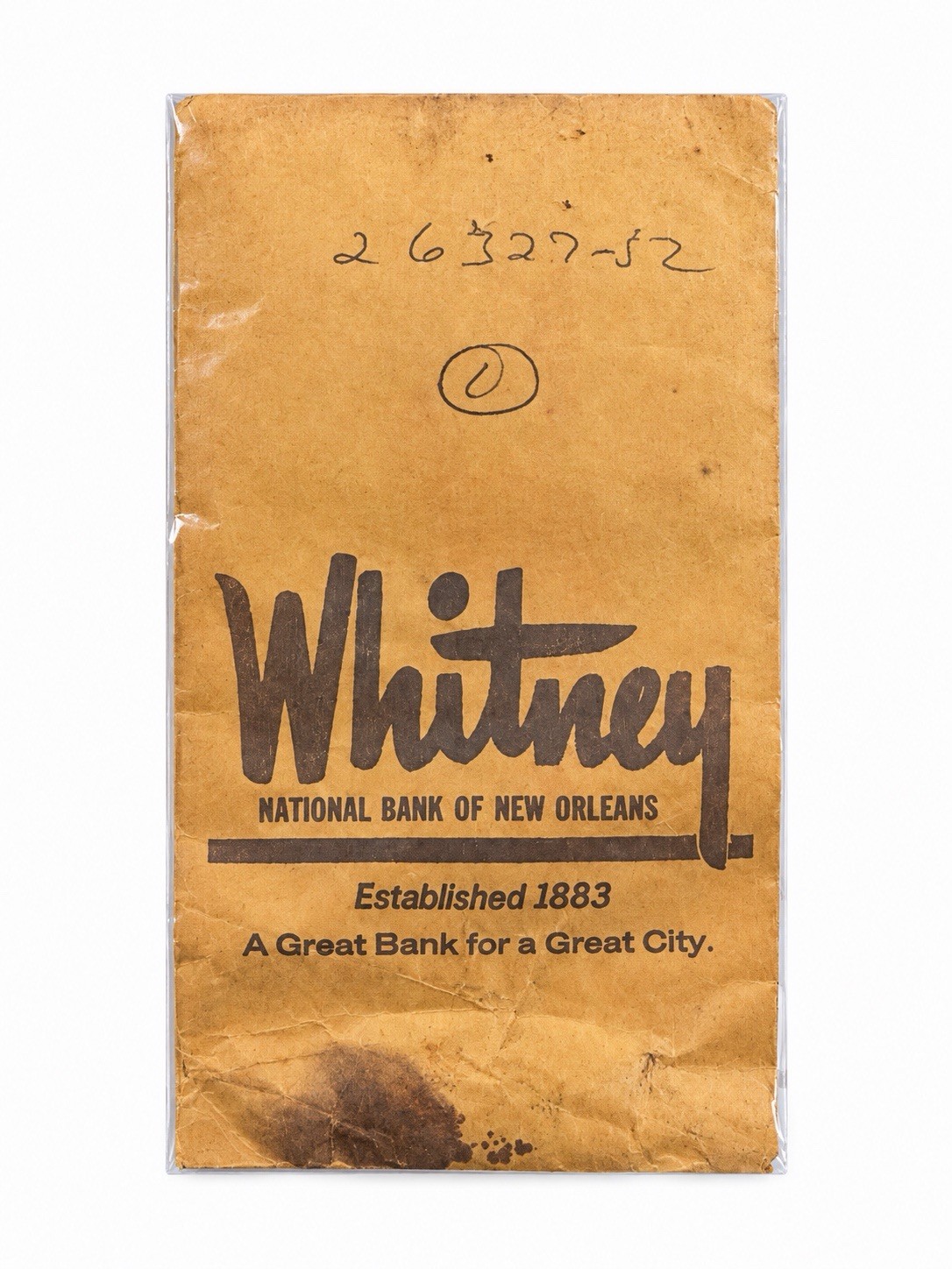 Vintage 1970s Whitney National Bank New Orleans Money Envelope Banking Ephemera