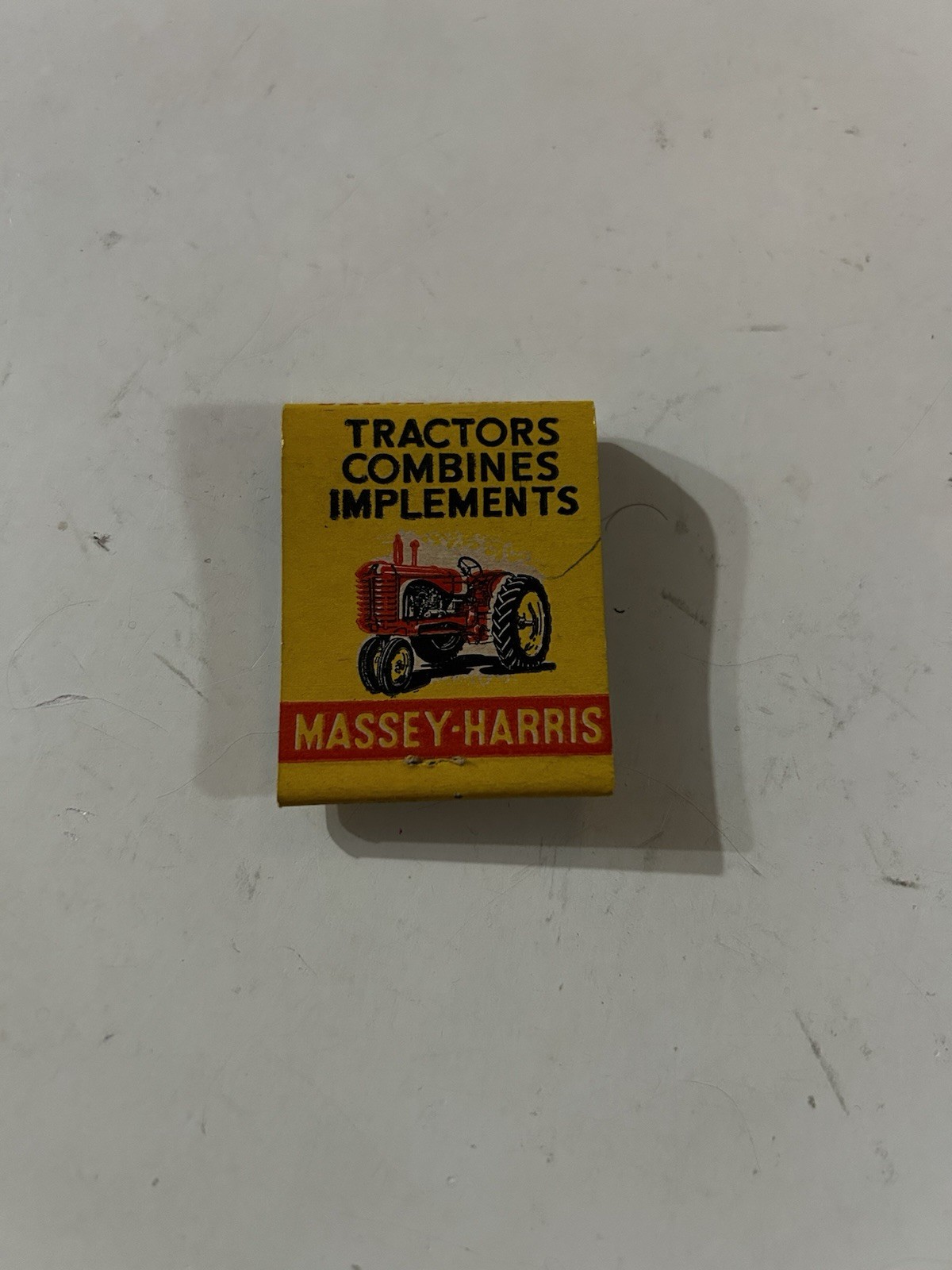 Vintage Massey Harris Tractor Combine Implements Advertising Matchbook 1947
