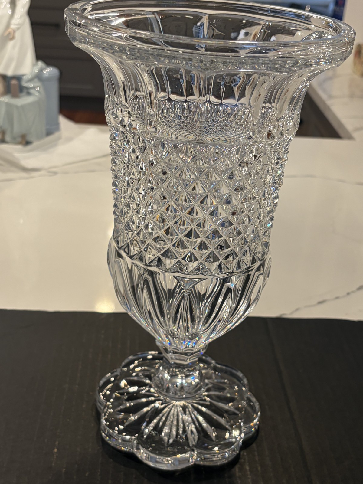 Bohemia Crystal Alexandria Footed Vase 30cm Bohemia Crystal Alexandria Footed Vase 30cm