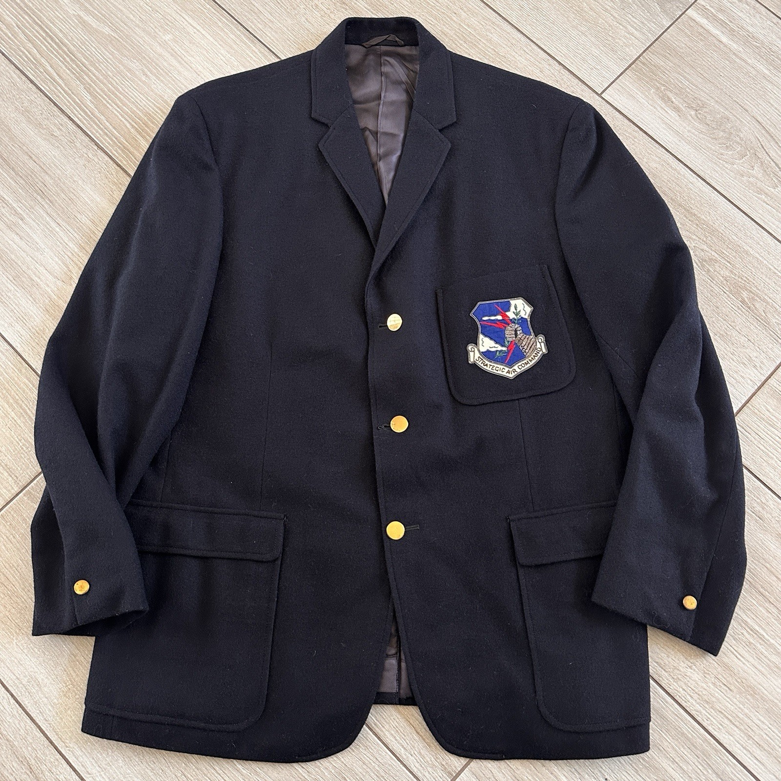 VTG US Air Force Jacket USAF Strategic Air Command Uniform Blazer Mens