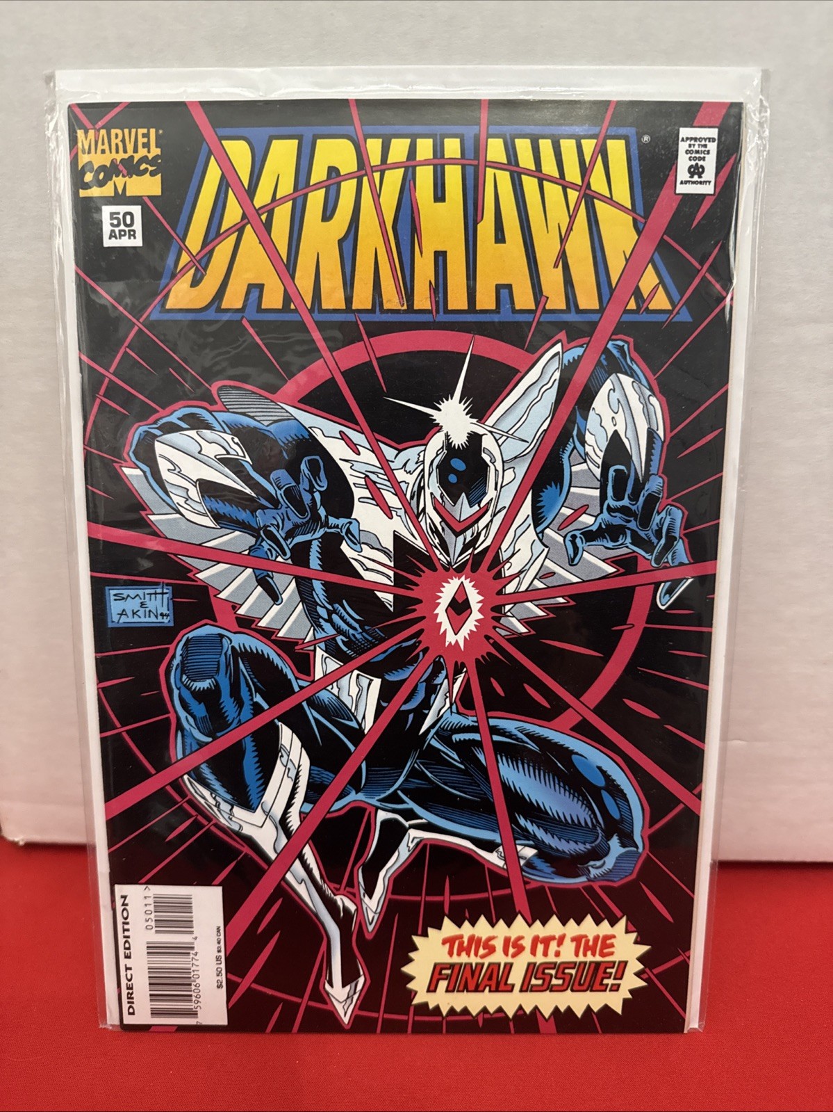 Darkhawk #50 1995 Marvel Final Issue Direct Edition Scarce Last Issue Darkhawk #50 1995 Marvel Final Issue Direct Edition Scarce Last Issue