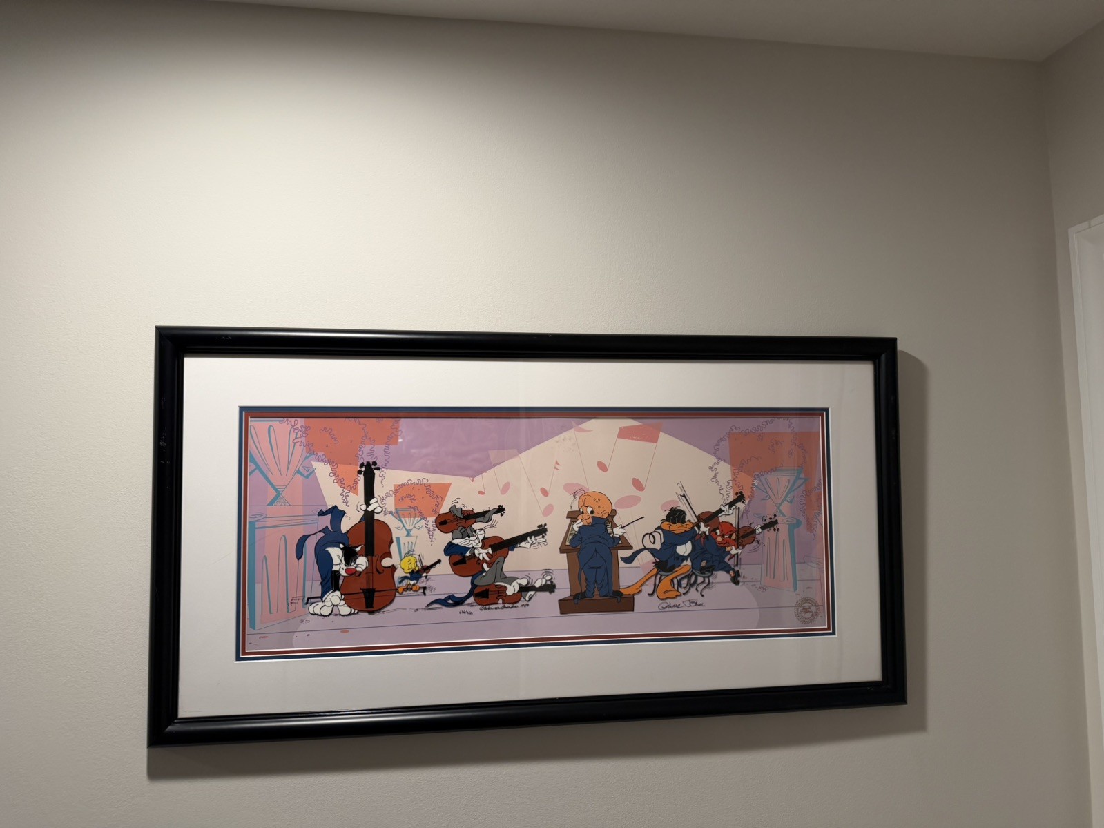 QUINTET Bugs Bunny Chuck Jones Signed Music Looney Tunes Cel Art Limited Edition QUINTET Bugs Bunny Chuck Jones Signed Music Looney Tunes Cel Art Limited Edition