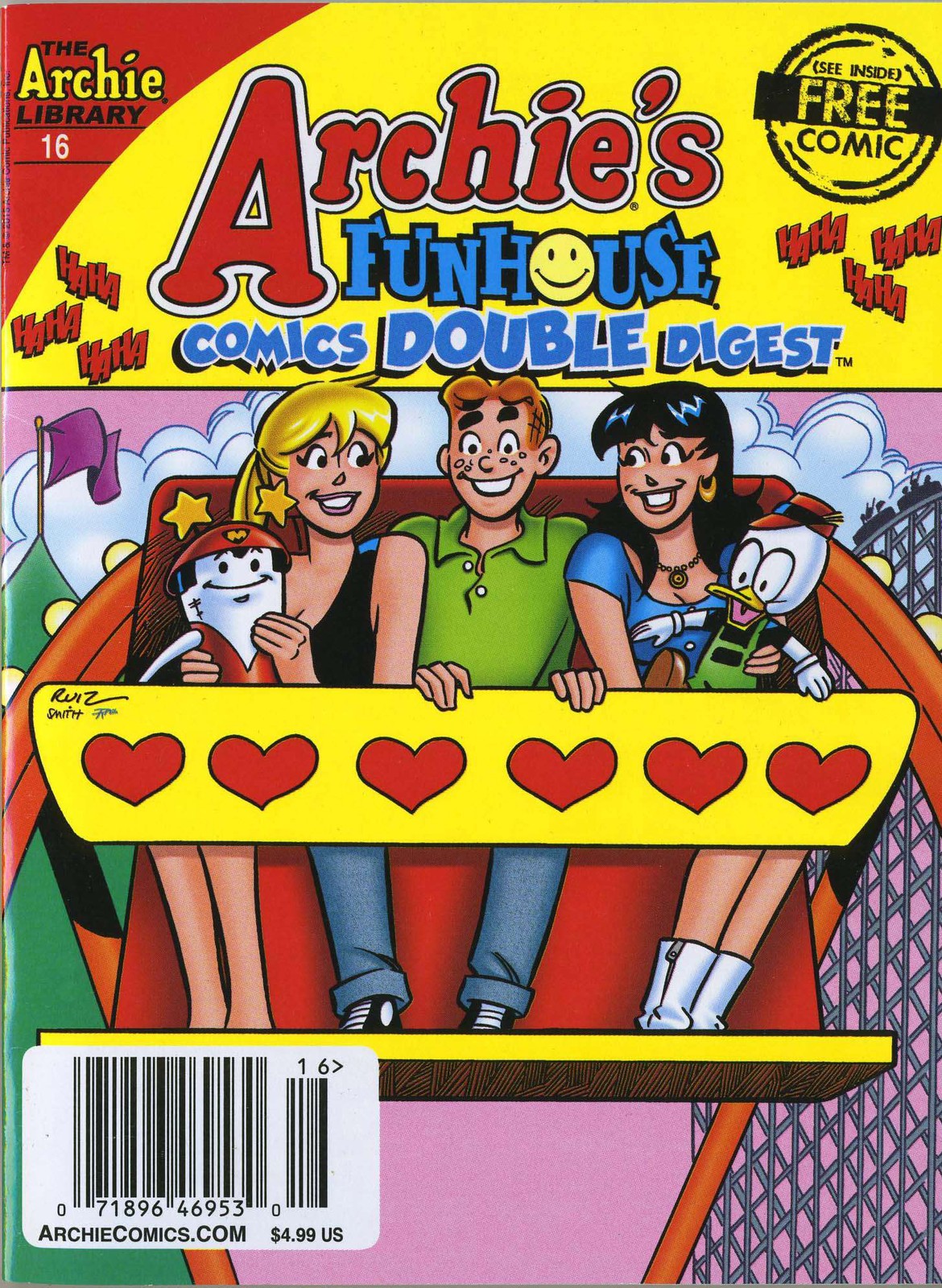 Archie's Funhouse Double Digest #16 (Newsstand) FN; Archie | Carnival Cover - w/
