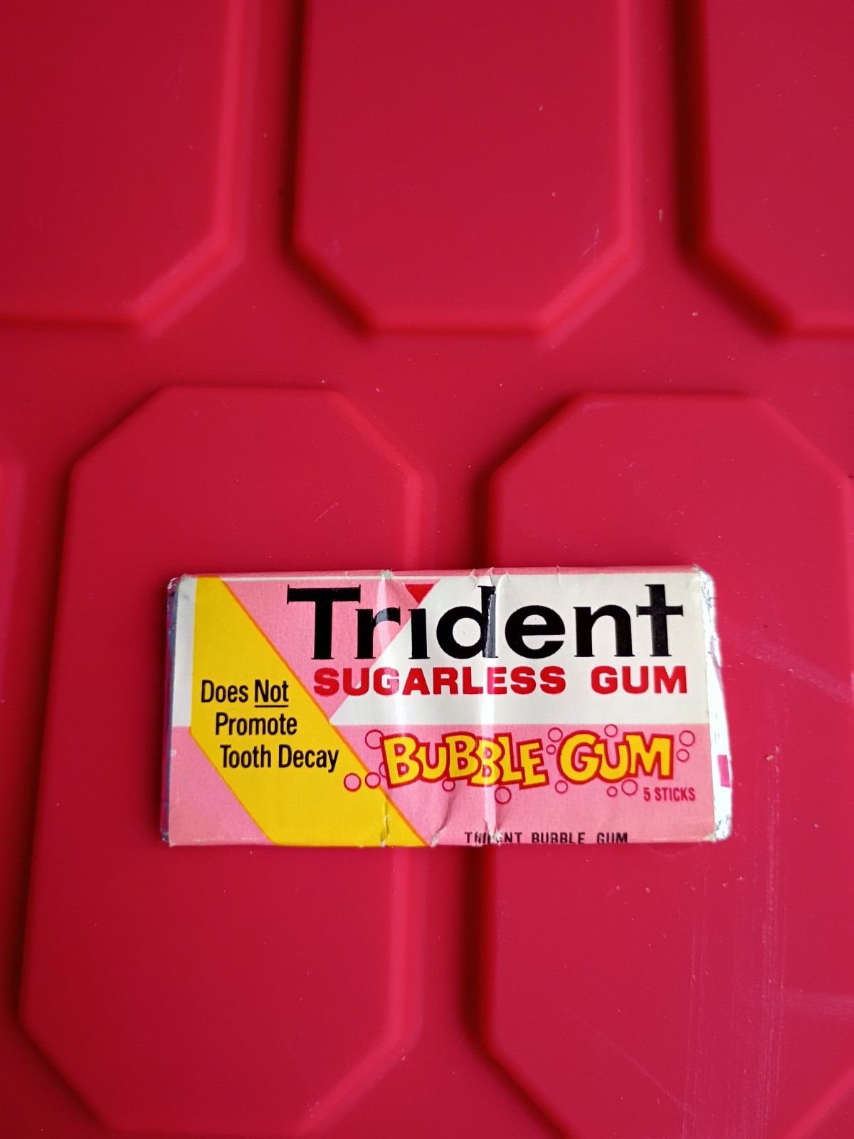 VTG 1980s Trident Sugarless Bubblegum 5 Stick Pack Sealed Rare Prop VTG 1980s Trident Sugarless Bubblegum 5 Stick Pack Sealed Rare Prop