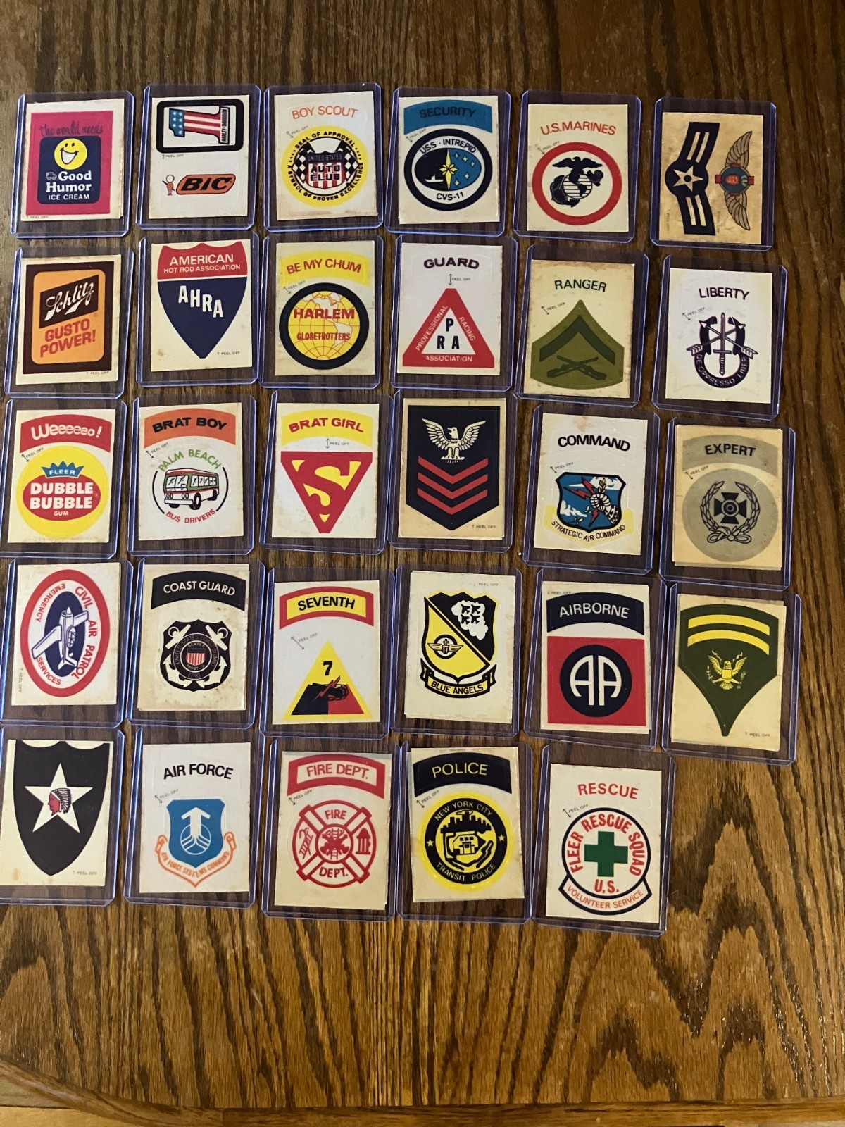 REAL CLOTH PATCHES 1971 FLEER REAL CLOTH PATCHES 1971 FLEER