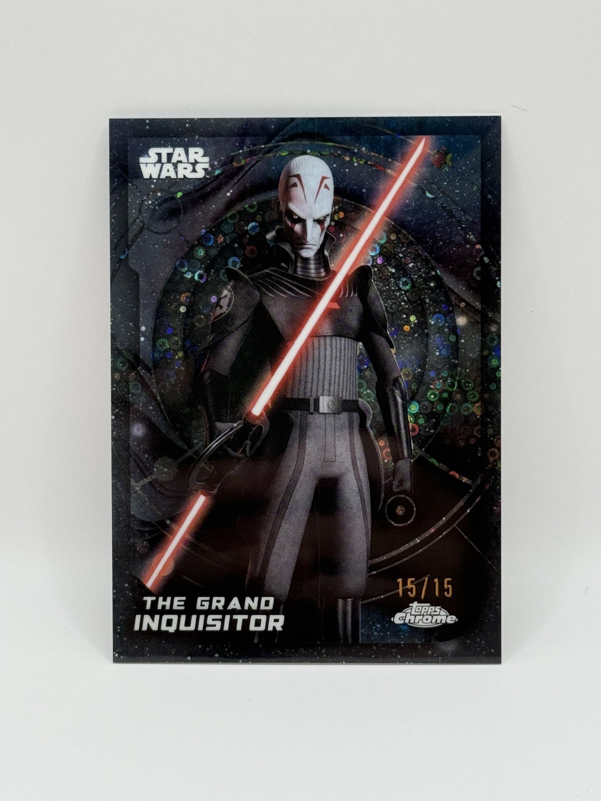 2026 Topps Chrome Star Wars The Grand Inquisitor Galaxy Refractor 15/15 #199 2026 Topps Chrome Star Wars The Grand Inquisitor Galaxy Refractor 15/15 #199