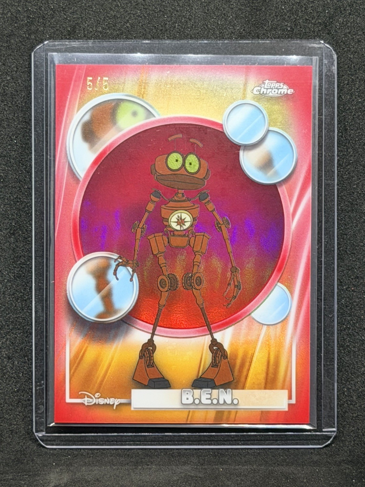 2026 Topps chrome Disney B.E.N 5/5 Red Refractor Card #64 2026 Topps chrome Disney B.E.N 5/5 Red Refractor Card #64