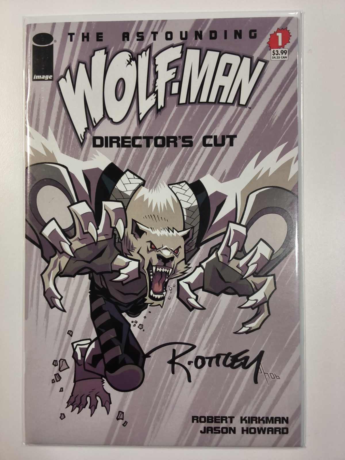 The Astounding Wolfman #1 Director''s Cut Signed Ryan Ottley w/ COA The Astounding Wolfman #1 Director''s Cut Signed Ryan Ottley w/ COA