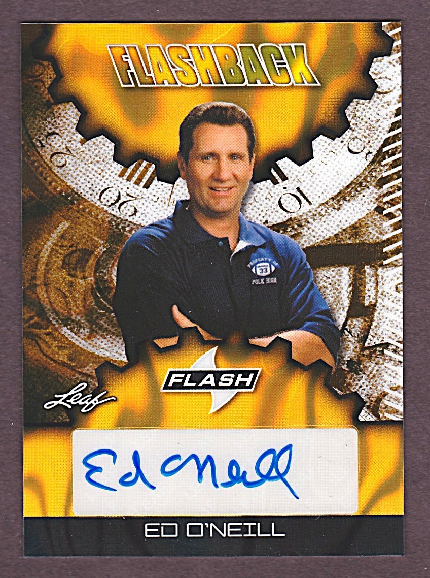2025 Leaf Football Ed O'Neill Flashback Auto Gold Lava 1/1 Polk High