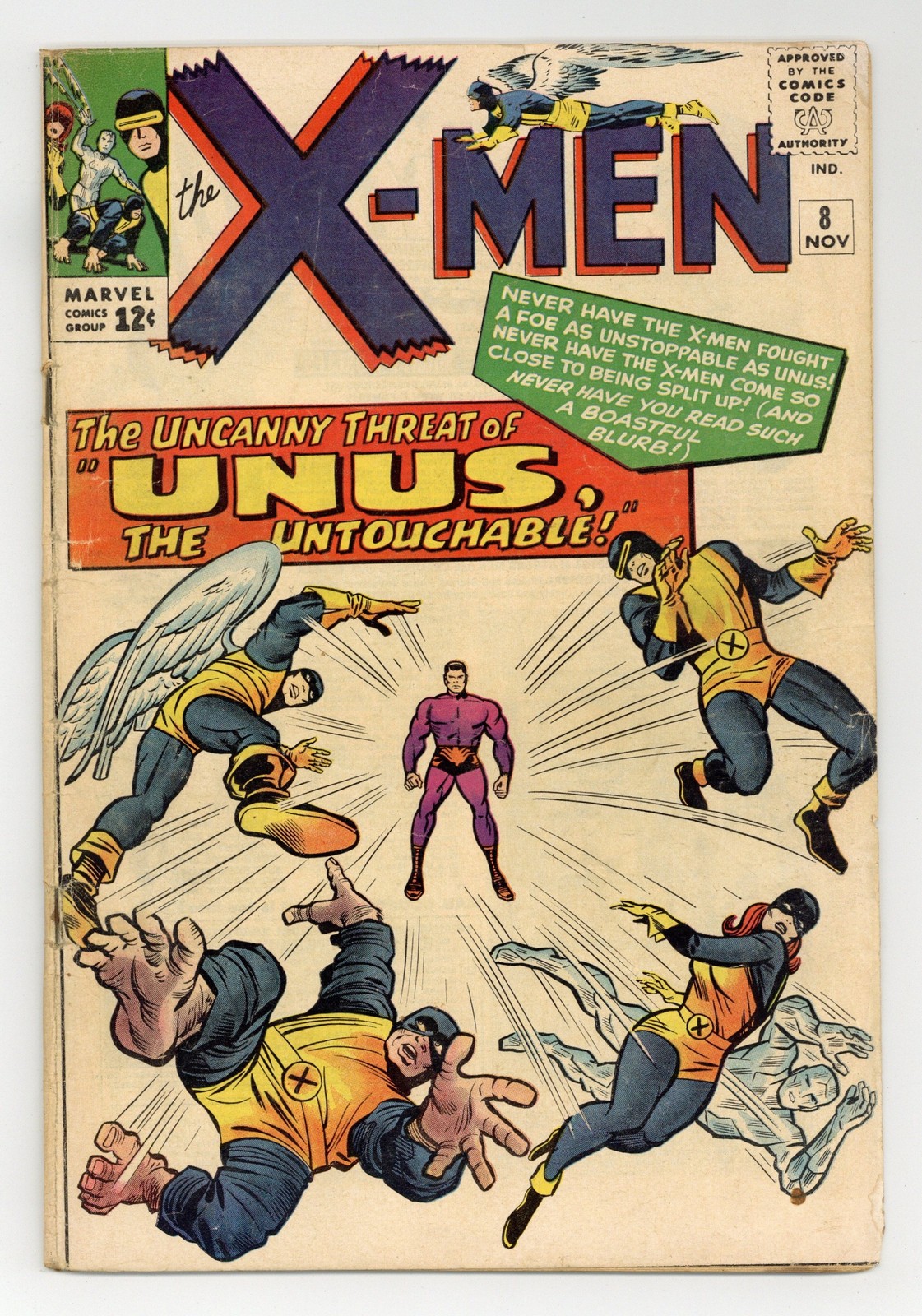 Uncanny X-Men #8 GD/VG 3.0 1964