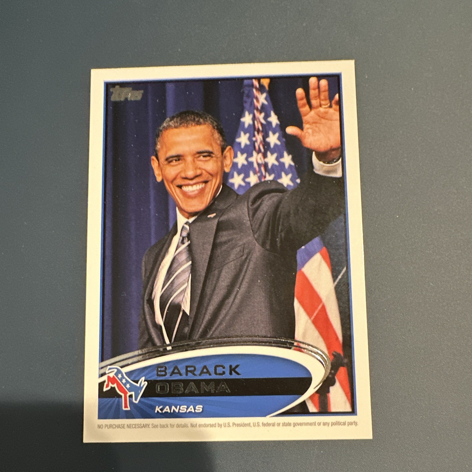 Topps 2012 Topps Politics Barack Obama #PP0-16 Redemption Non-Sport Card Topps 2012 Topps Politics Barack Obama #PP0-16 Redemption Non-Sport Card