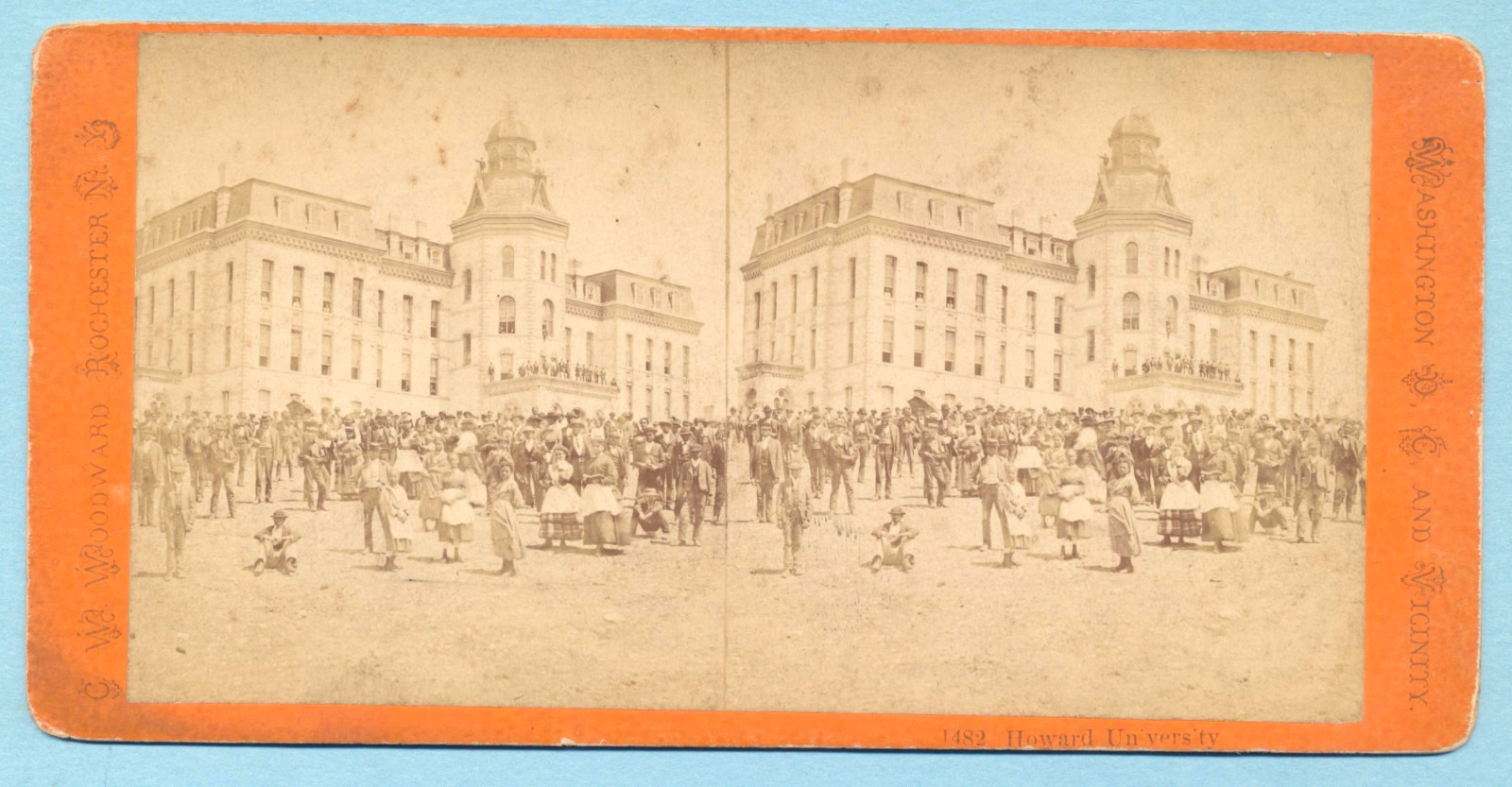 Stereoview Card of Howard University African Americans by Woodward Stereoview Card of Howard University African Americans by Woodward