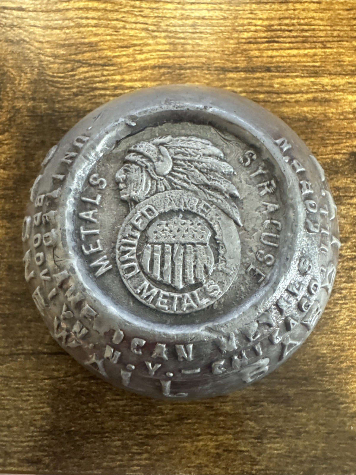 Vintage Stonewall Babbitt United American Metals Corp 4.7 lb Advertising Ingot Vintage Stonewall Babbitt United American Metals Corp 4.7 lb Advertising Ingot