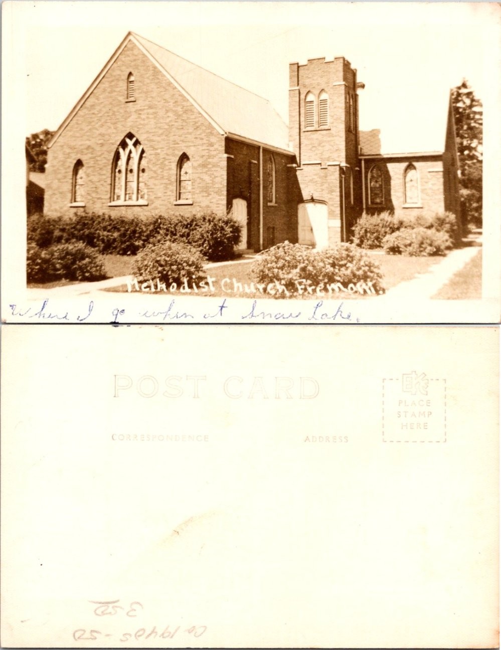 Vintage Churches Postcard Frankfort Michigan Christian Architecture Vintage Churches Postcard Frankfort Michigan Christian Architecture