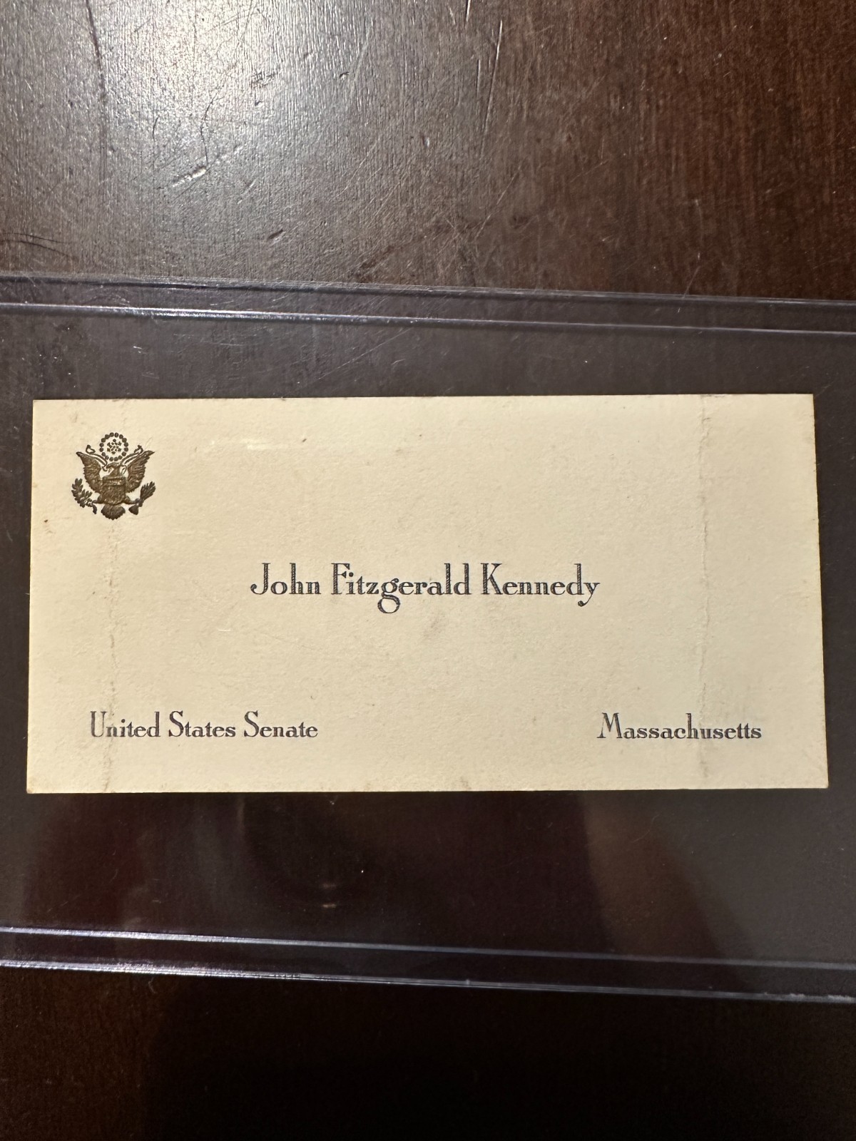 Rare-JFK JOHN F KENNEDY "ORIGINAL" SENATE BUSINESS CARD
