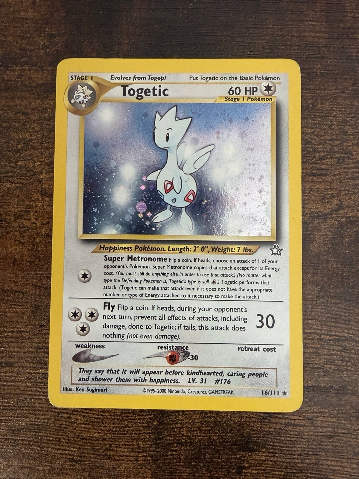 Togetic 16/111 Holo Rare Neo Genesis 2000 - Vintage Pokemon TCG Togetic 16/111 Holo Rare Neo Genesis 2000 - Vintage Pokemon TCG