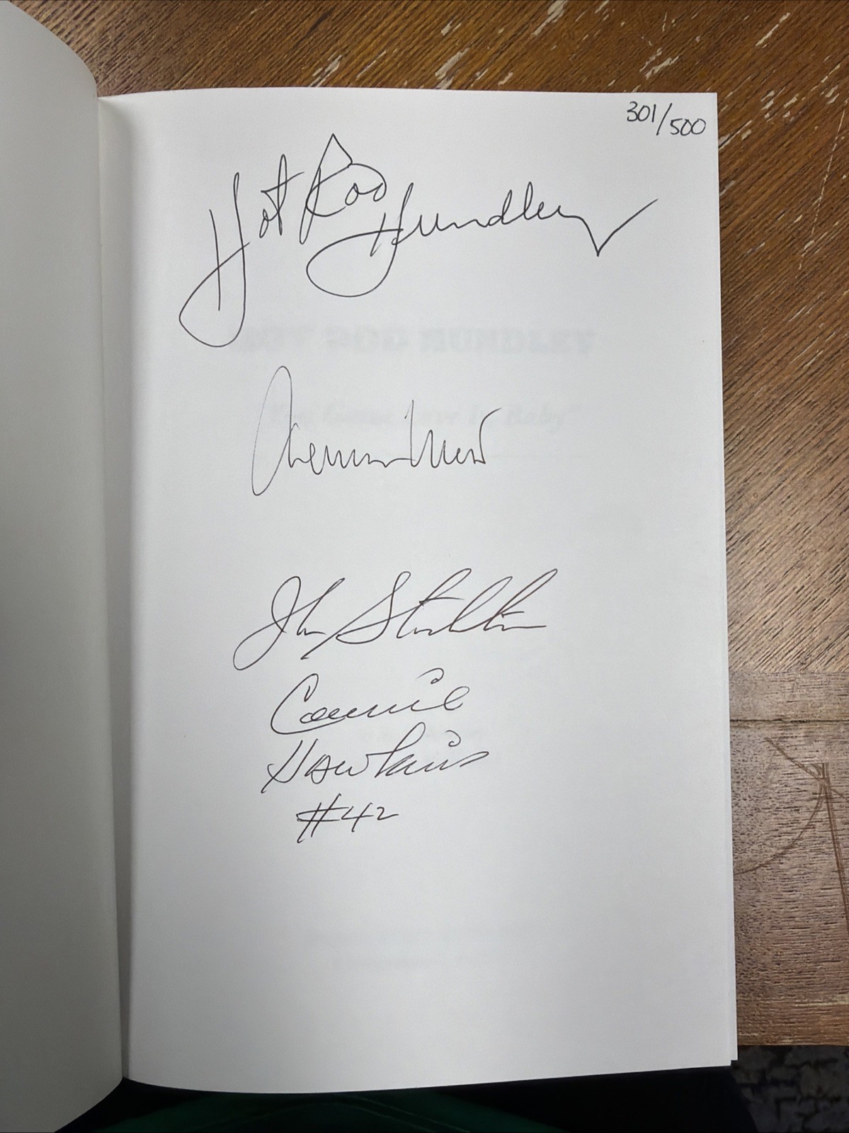 HOT ROD HUNDLEY SIGNED BOOK /500 LIMITED EDITION COA JOHN STOCKTON JERRY WEST