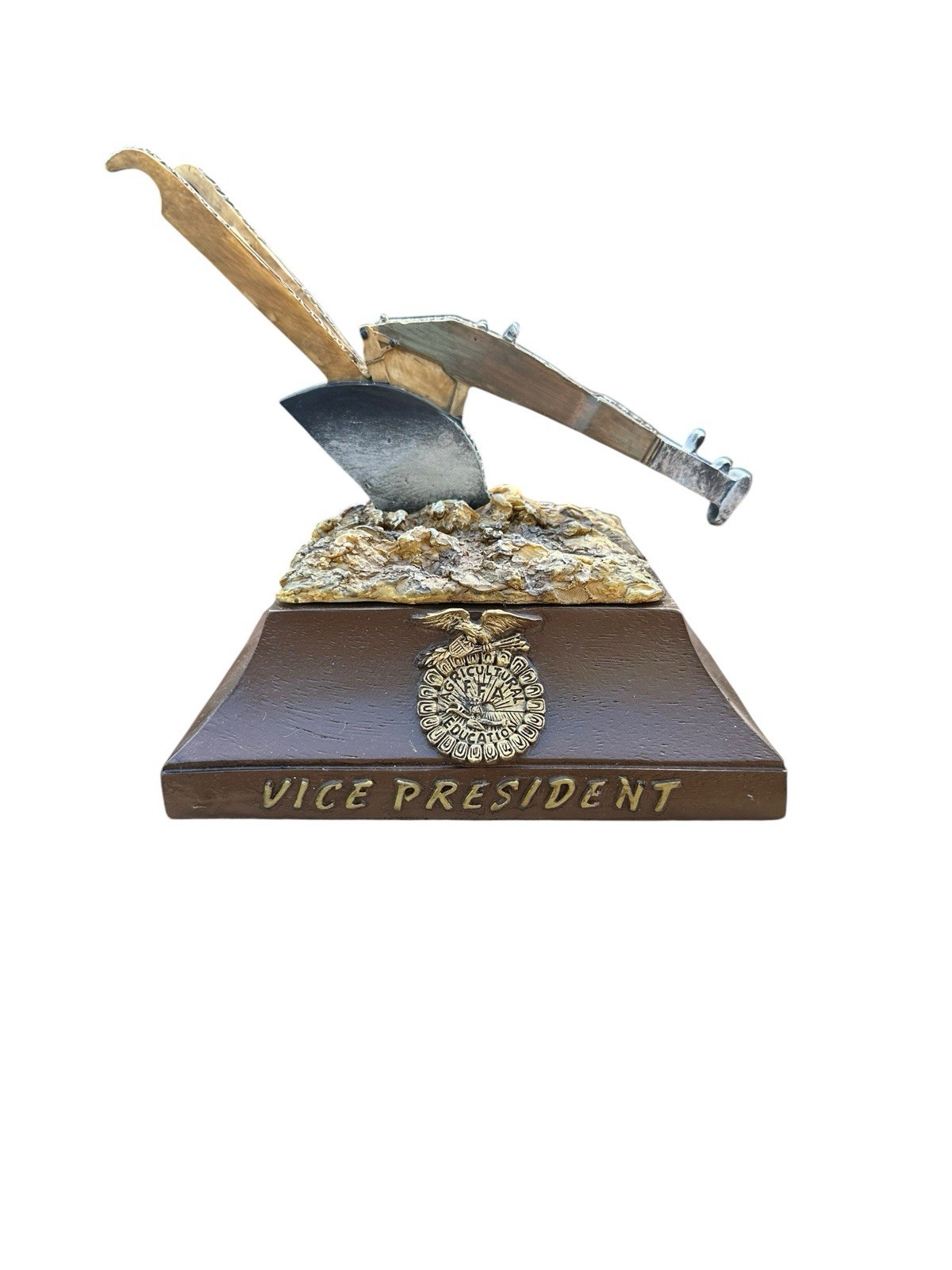 Rare Vintage FFA Vice President Plow Officer Station Display National FFA Rare Vintage FFA Vice President Plow Officer Station Display National FFA