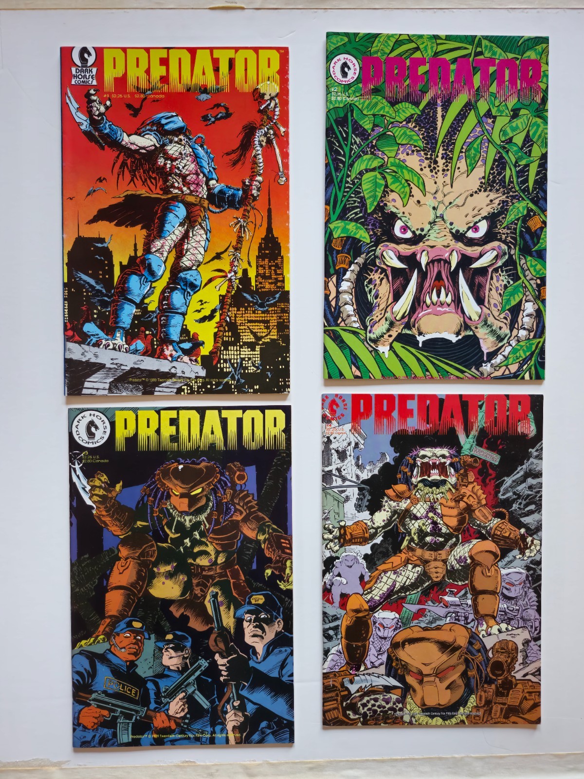 PREDATOR #1-4 Complete Set 1989 1st Print Dark Horse 1st Predator in Comics VF PREDATOR #1-4 Complete Set 1989 1st Print Dark Horse 1st Predator in Comics VF