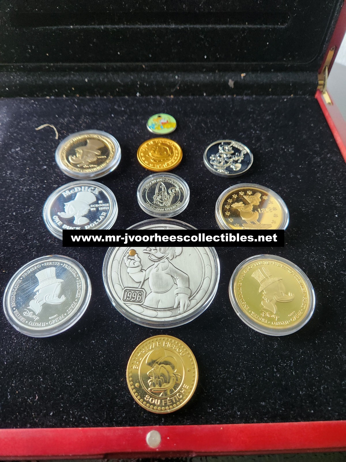 Extremely Rare Walt Disney Scrooge McDuck Big Limited Edition Coins Collection Extremely Rare Walt Disney Scrooge McDuck Big Limited Edition Coins Collection