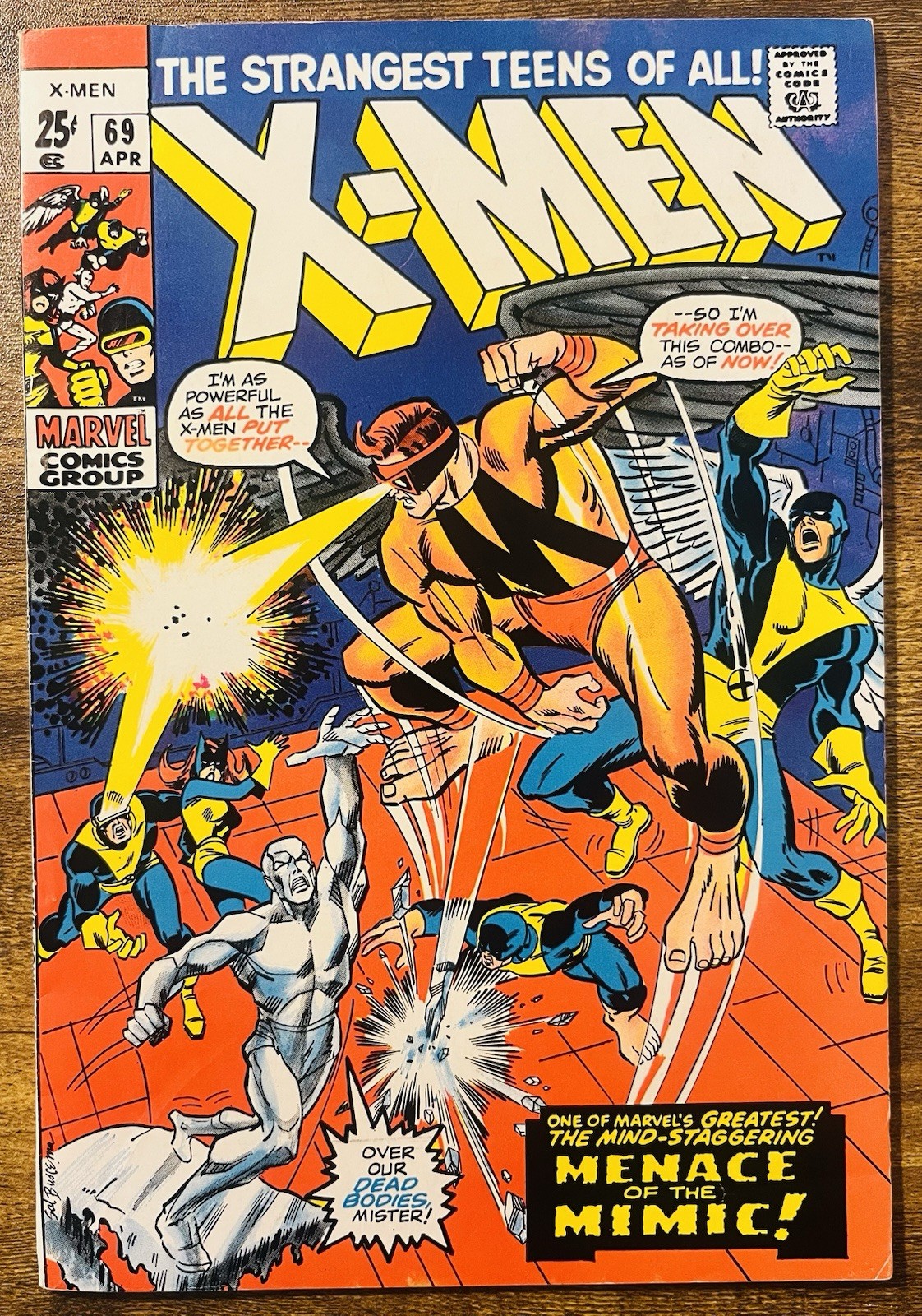 UNCANNY X-MEN 69 HIGH GRADE STAN LEE STORY SAL BUSCEMA COVER MARVEL 1971 UNCANNY X-MEN 69 HIGH GRADE STAN LEE STORY SAL BUSCEMA COVER MARVEL 1971