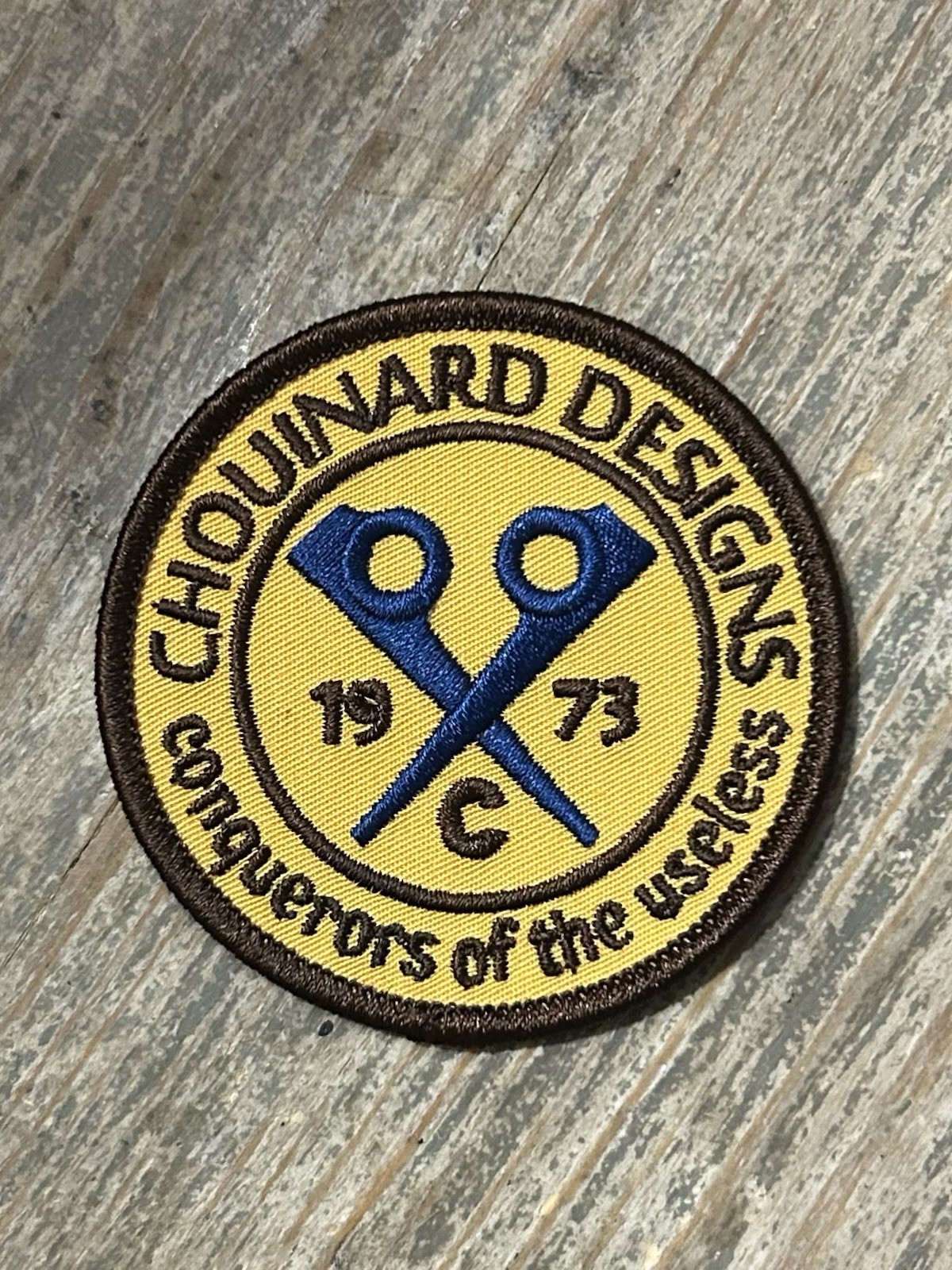 Retro 1973 Chouinard Designs Conquerors of the Useless Patch Retro 1973 Chouinard Designs Conquerors of the Useless Patch