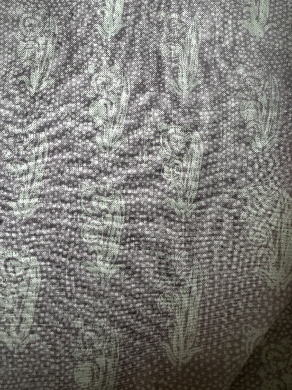 Raoul Textiles Mahatma Lavender on Oyster linen 2 Yards Raoul Textiles Mahatma Lavender on Oyster linen 2 Yards