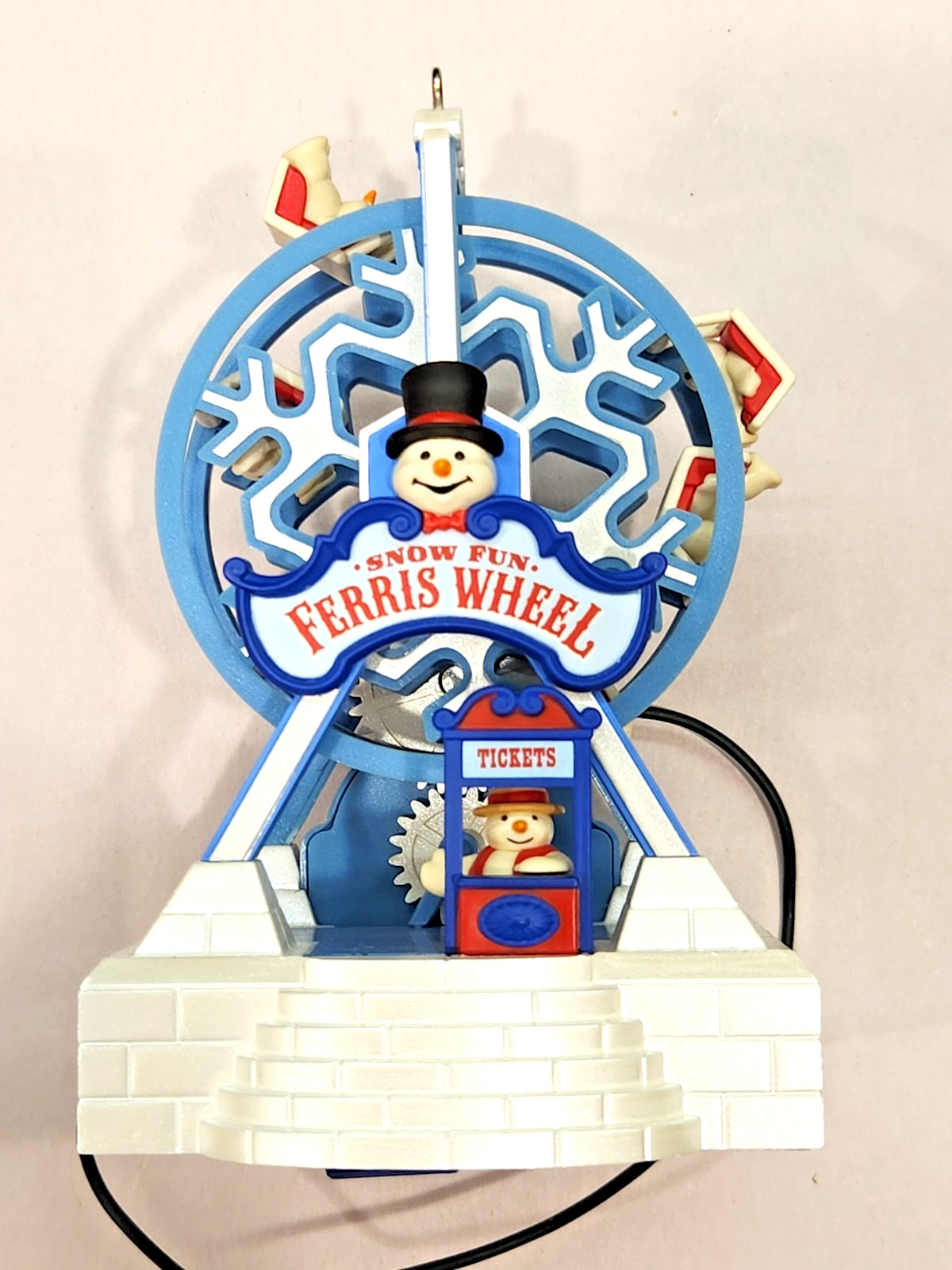 Hallmark Keepsake Snow Fun Ferris Wheel Christmas Ornament Light Up Sound Motion Hallmark Keepsake Snow Fun Ferris Wheel Christmas Ornament Light Up Sound Motion