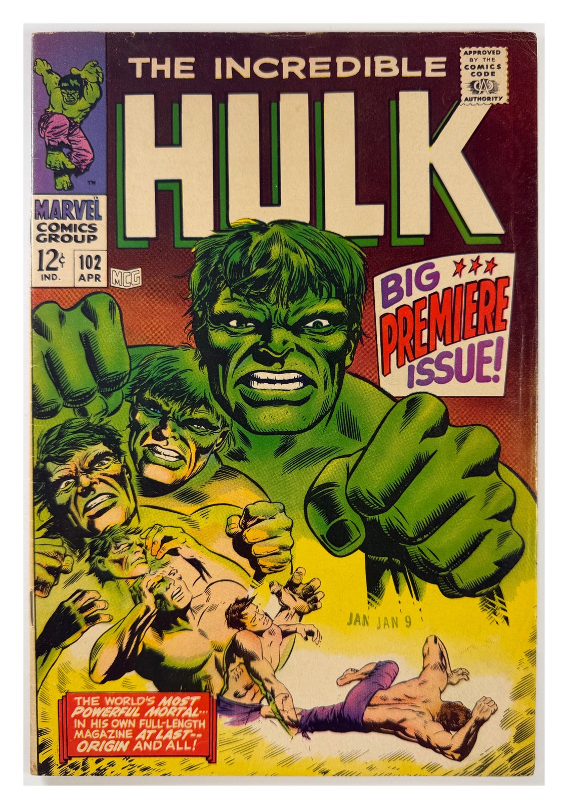 The Incredible Hulk #102-103 Marvel 1968 Lot of 2 The Incredible Hulk #102-103 Marvel 1968 Lot of 2