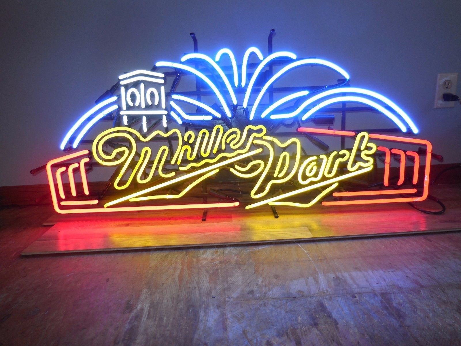 US STOCK Milwaukee Brewers Miller Park Stadium 24"x11" Neon Sign Lamp Light Club US STOCK Milwaukee Brewers Miller Park Stadium 24"x11" Neon Sign Lamp Light Club
