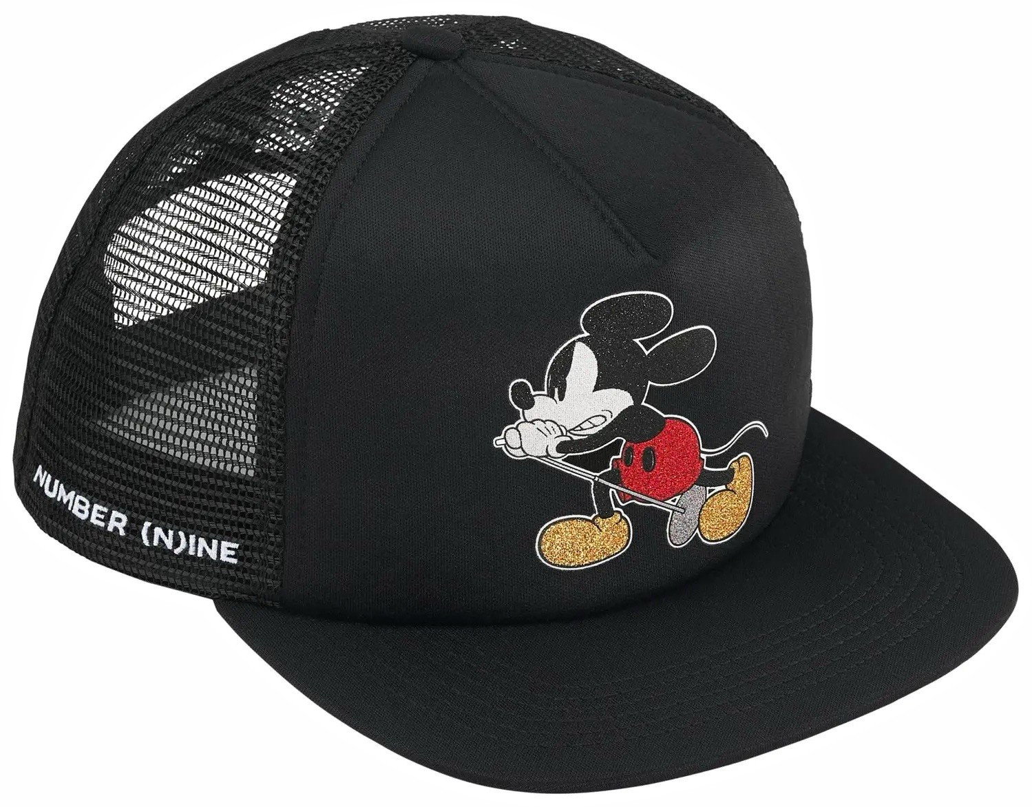 Supreme Disney Number Nine Mickey Mouse Mesh Back 5-Panel Trucker Cap Black OS Supreme Disney Number Nine Mickey Mouse Mesh Back 5-Panel Trucker Cap Black OS