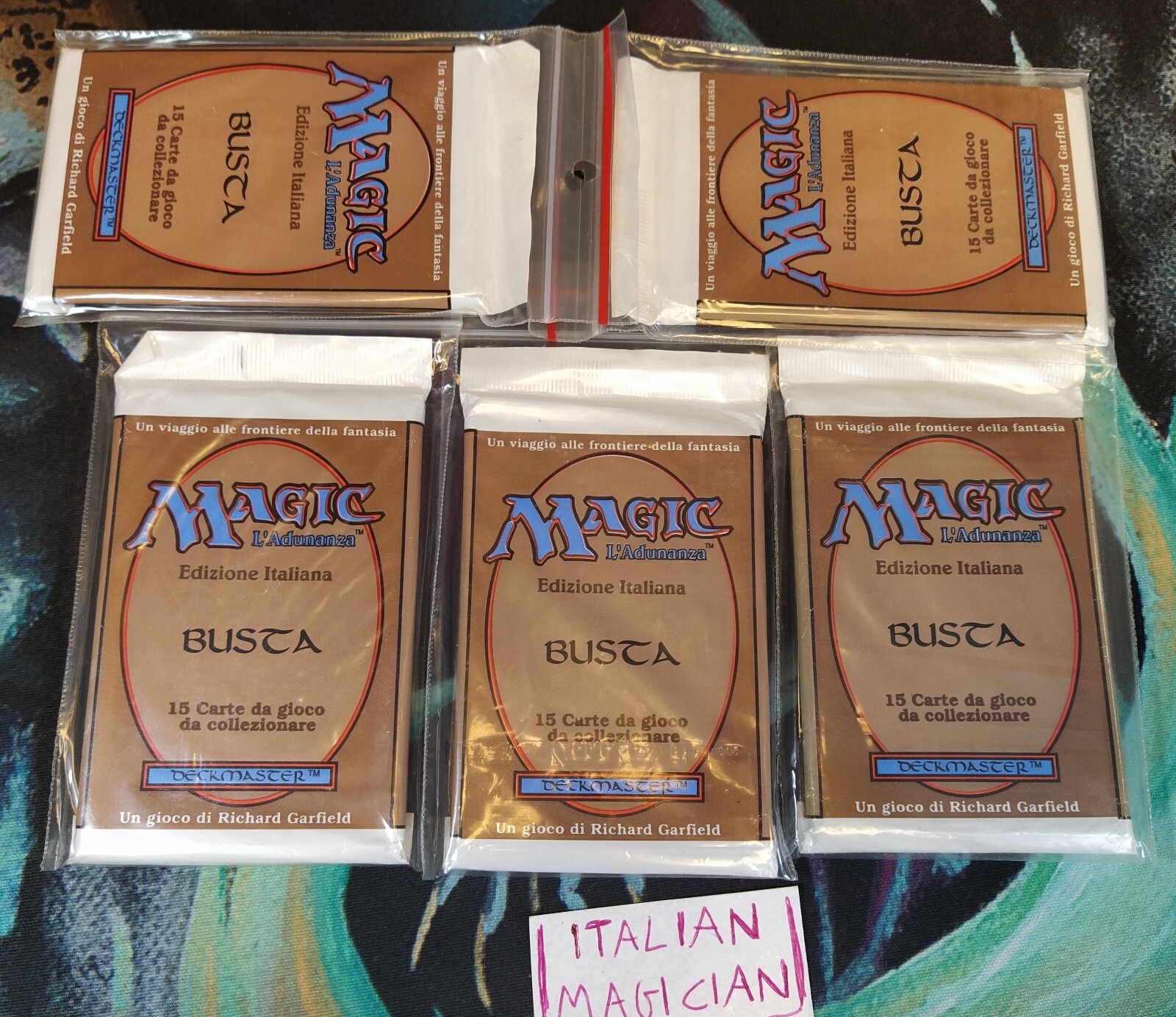 Magic: 1x BOOSTER PACK Revised FBB Italian Edition MTG Factory SEALED Ita 3RD
