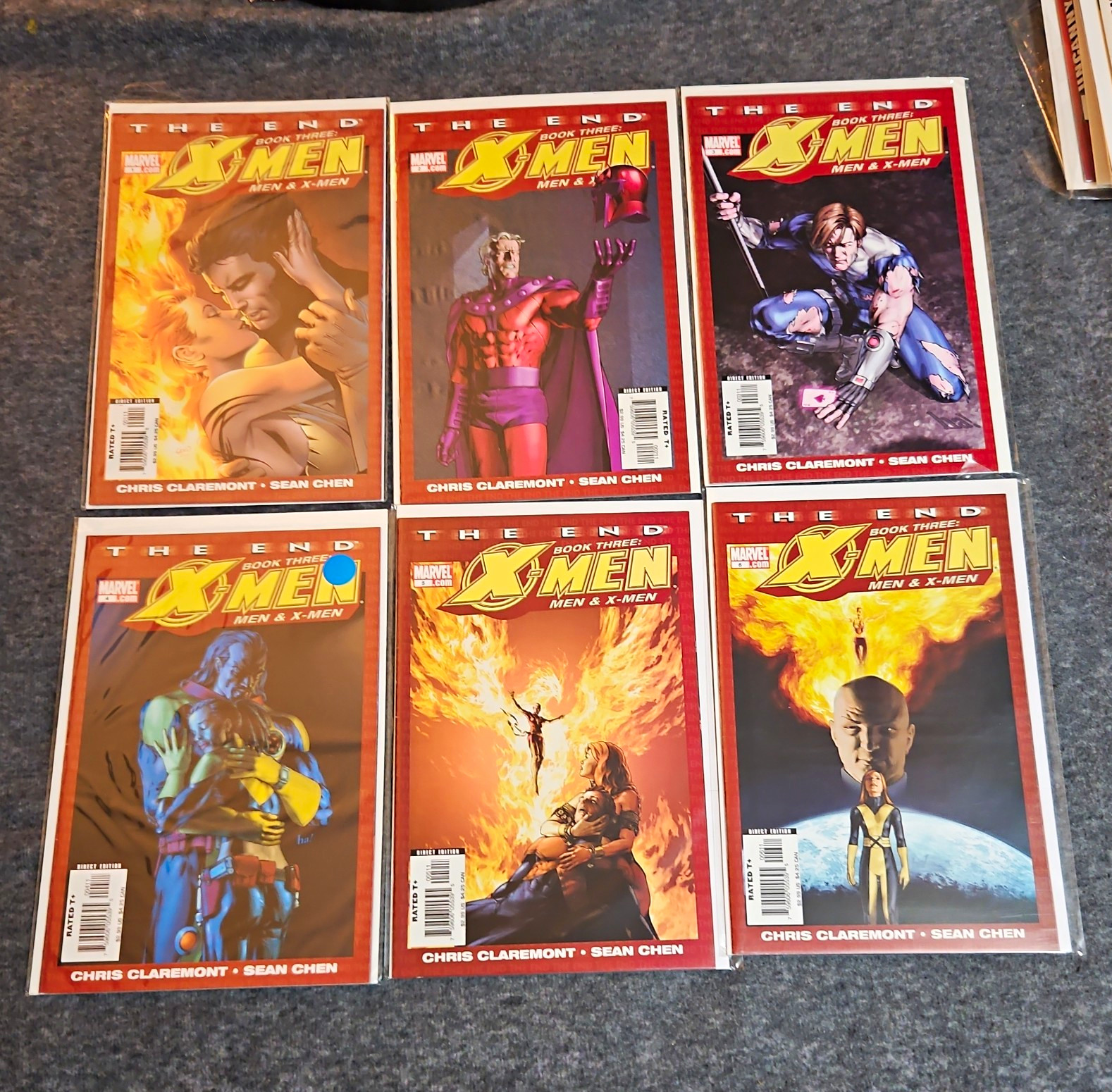 Marvel The End Book Three: X-Men Men & X-Men Comic Book Lot Claremont Chen Marvel The End Book Three: X-Men Men & X-Men Comic Book Lot Claremont Chen
