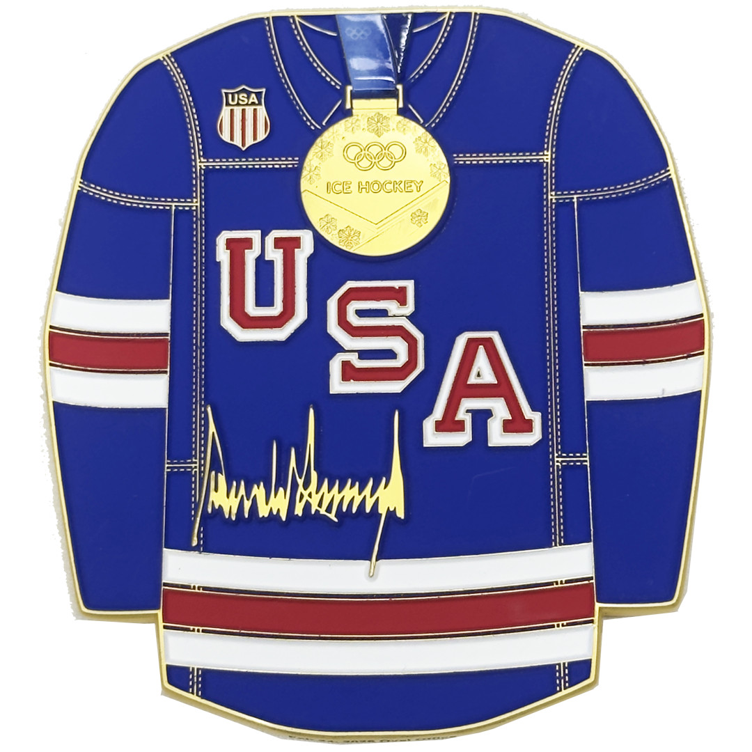 BB-13 President Trump MAGA Challenge Coin for Team USA Hockey White House visit BB-13 President Trump MAGA Challenge Coin for Team USA Hockey White House visit