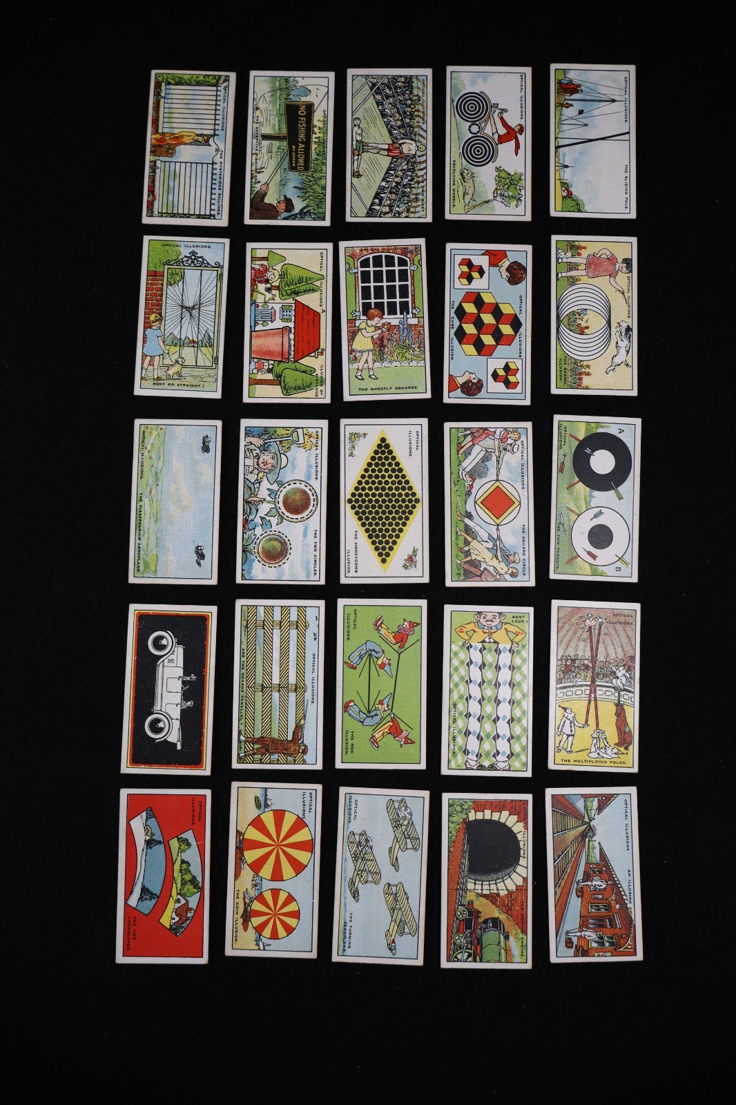 Major Drapkin Cigarette Cards Optical Illusions 1926 Complete Set 25 Major Drapkin Cigarette Cards Optical Illusions 1926 Complete Set 25