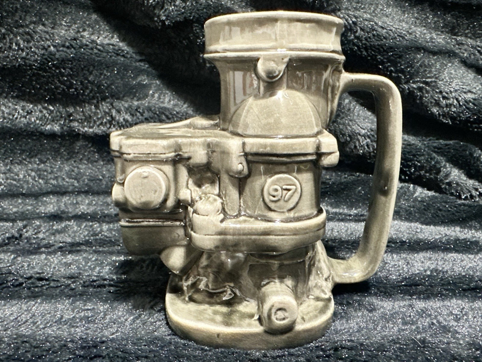 Vtg Engine Coffee Mug Auto Car Collectibles Cup South Bend USA 16 oz VK Tardel