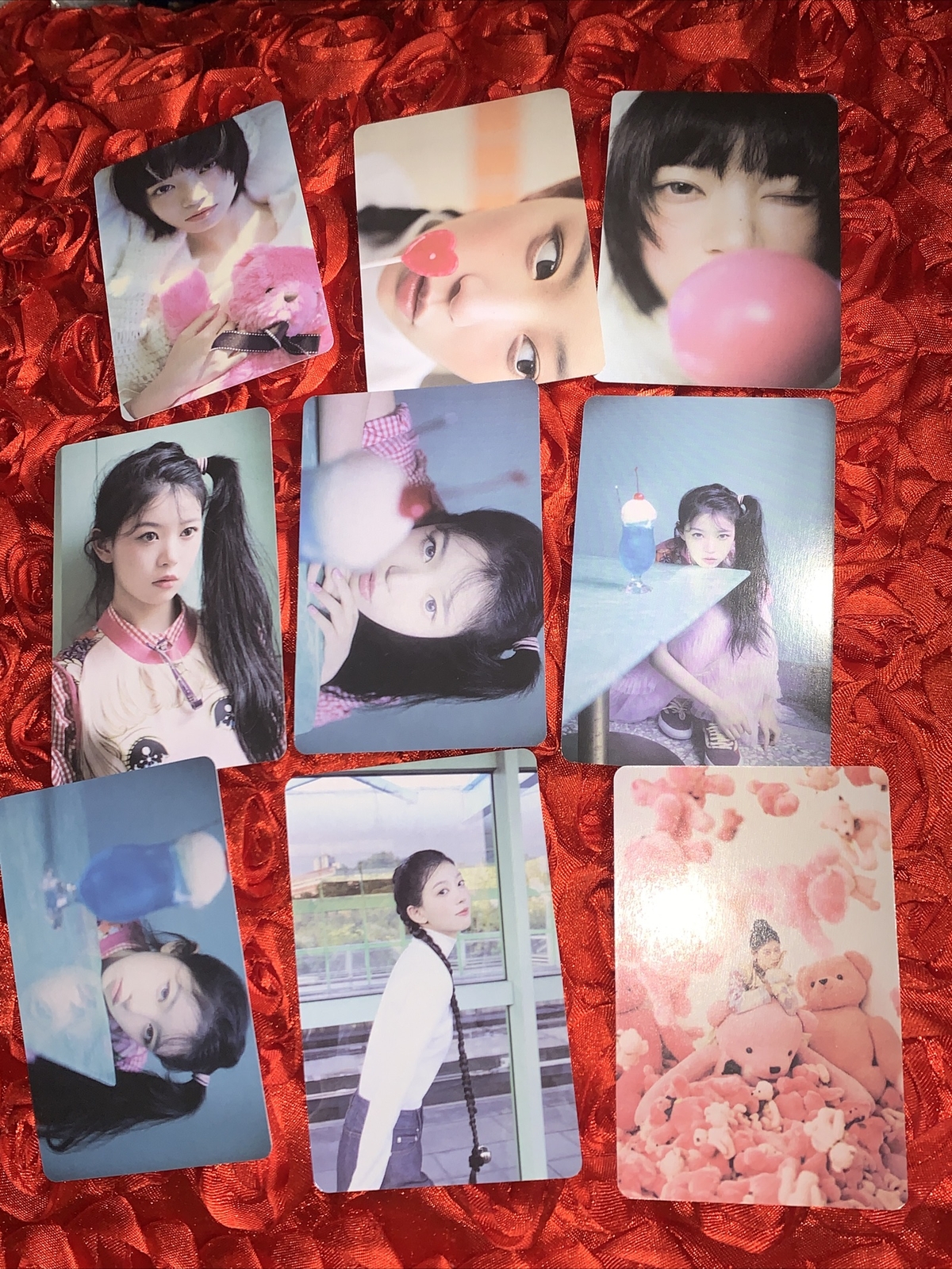 MOKA ILLIT Purple Edition Celeb K-pop Girl Photo Card BUNDLE 9 MOKA ILLIT Purple Edition Celeb K-pop Girl Photo Card BUNDLE 9