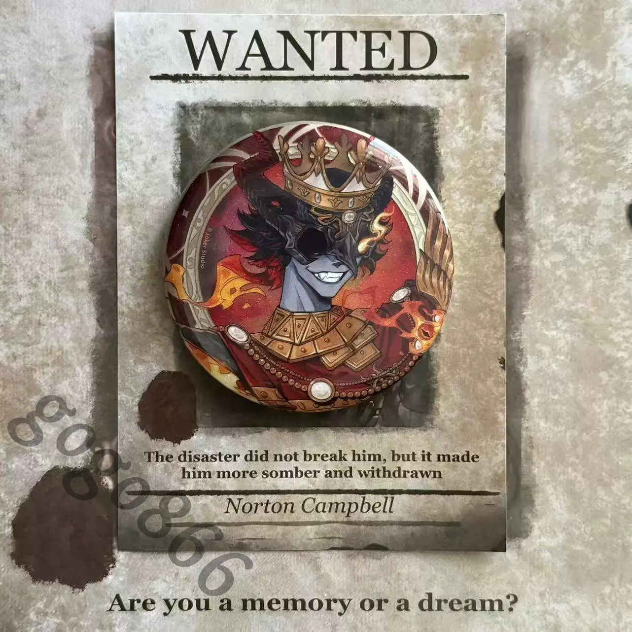 Official Original Emblem Identity Ⅴ Fools Gold Pin Brooch Button Badge Gift New Official Original Emblem Identity Ⅴ Fools Gold Pin Brooch Button Badge Gift New