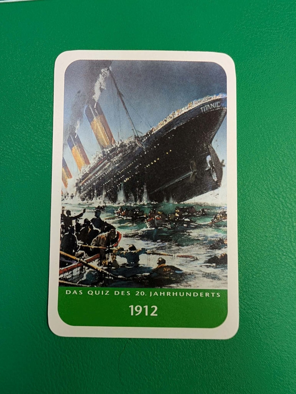 1998 das Quiz card the titanic 