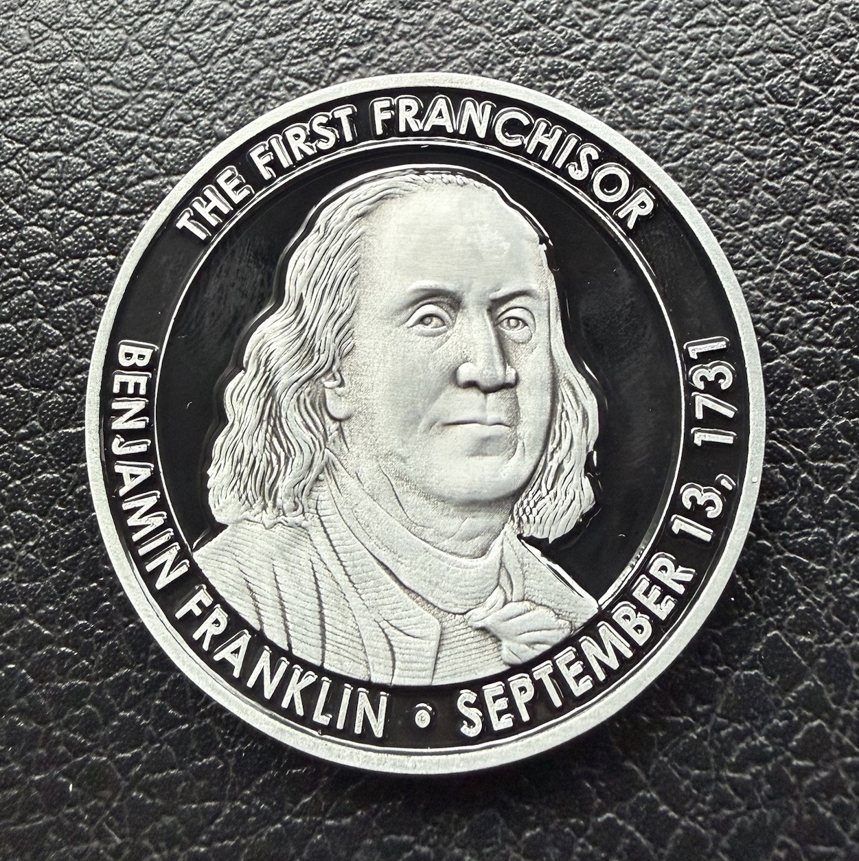 U.S. Navy USS Benjamin Franklin SSBN-640 Silhouette Veteran Challenge Coin U.S. Navy USS Benjamin Franklin SSBN-640 Silhouette Veteran Challenge Coin