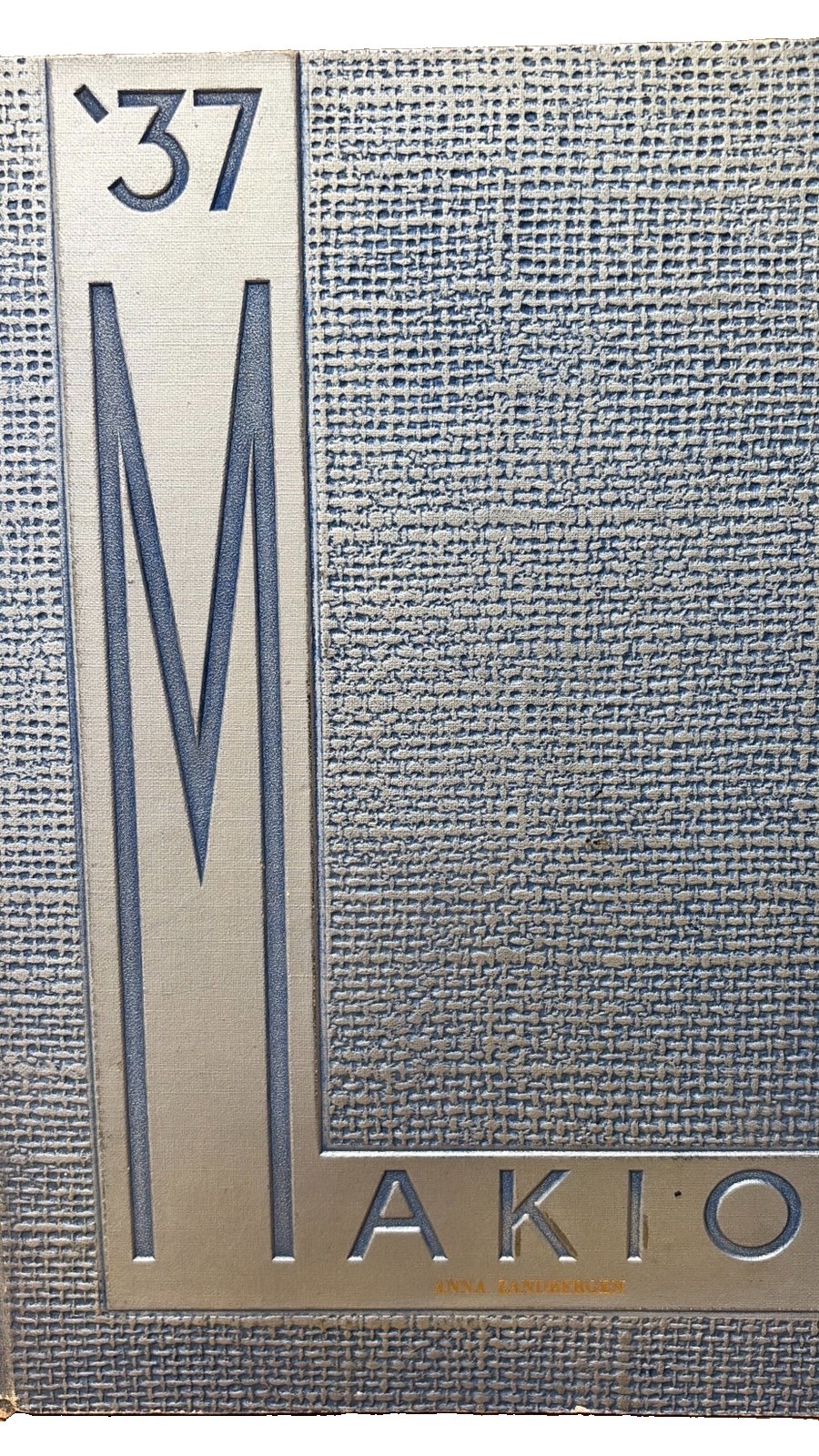 VTG 1937/38 MAKIO Redlands Calif High School Yearbooks Anna Zandbergen VTG 1937/38 MAKIO Redlands Calif High School Yearbooks Anna Zandbergen