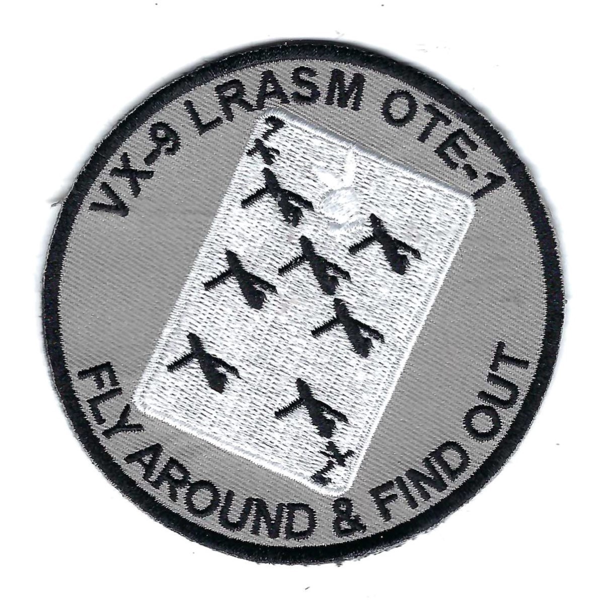 VX-9 'LRASM OTE-1' "FLY AROUND & FIND OUT" patch VX-9 'LRASM OTE-1' "FLY AROUND & FIND OUT" patch