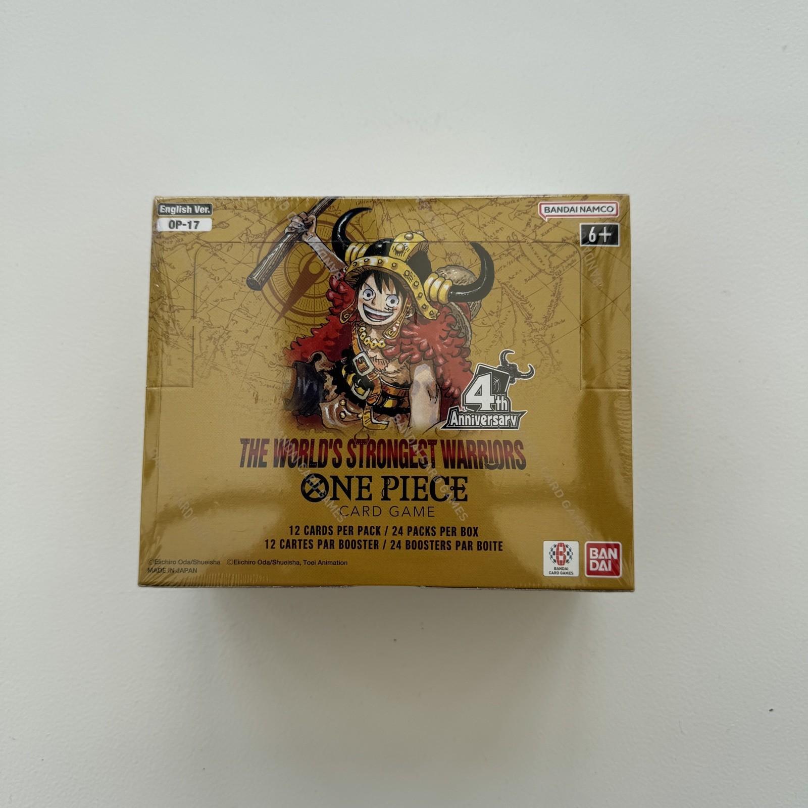 Sealed - One Piece OP-17 World's Strongest Warriors Booster Box - UK