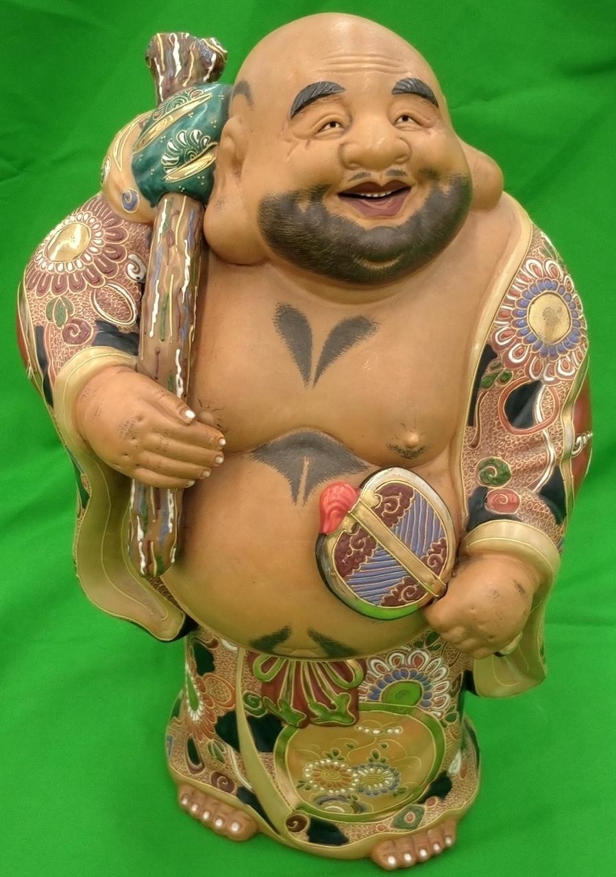 Kutani ware Hotei figurine