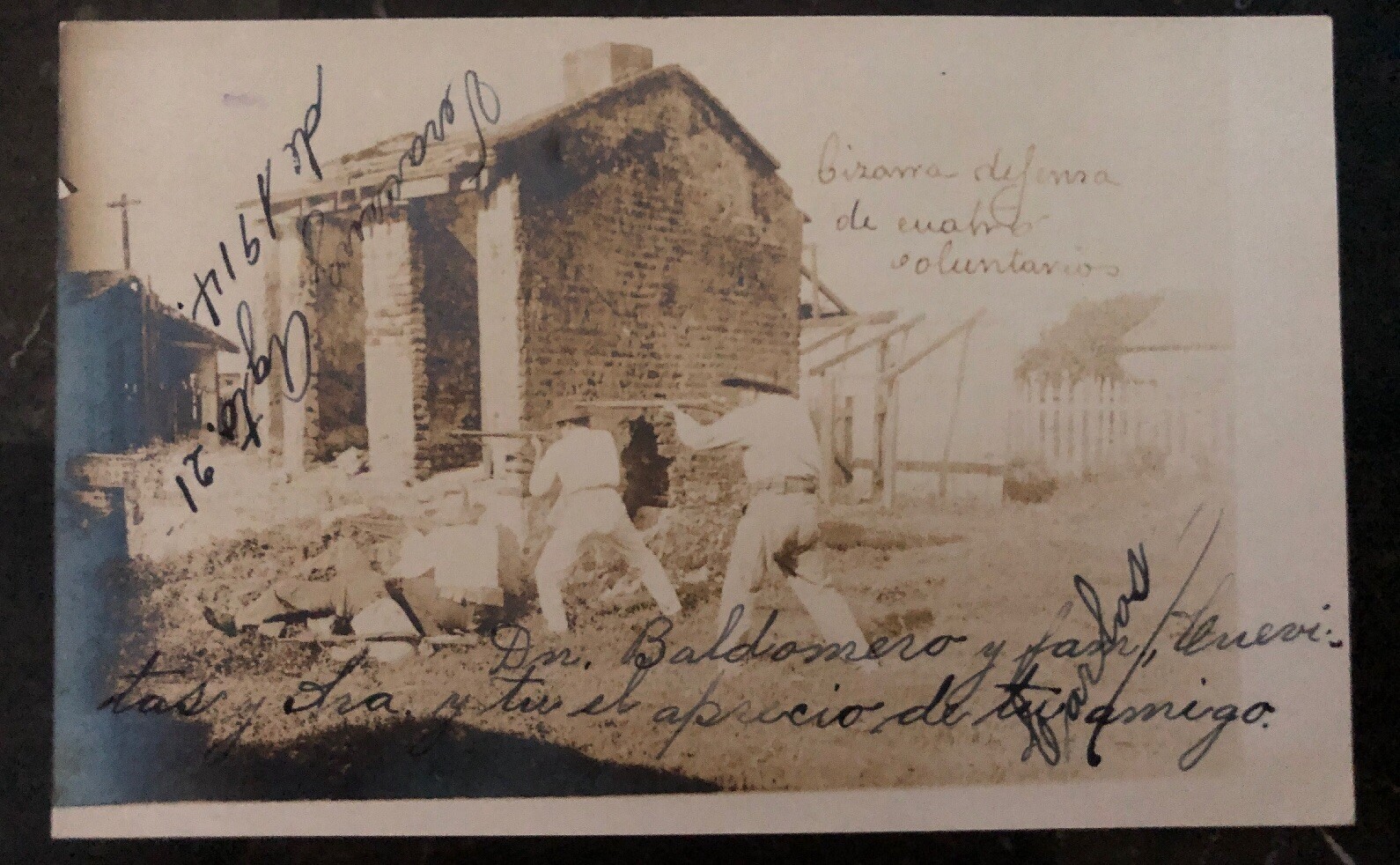 Mint Veracruz Mexico USA Occupation RPPC Postcard Four Volunteers Defense Mint Veracruz Mexico USA Occupation RPPC Postcard Four Volunteers Defense