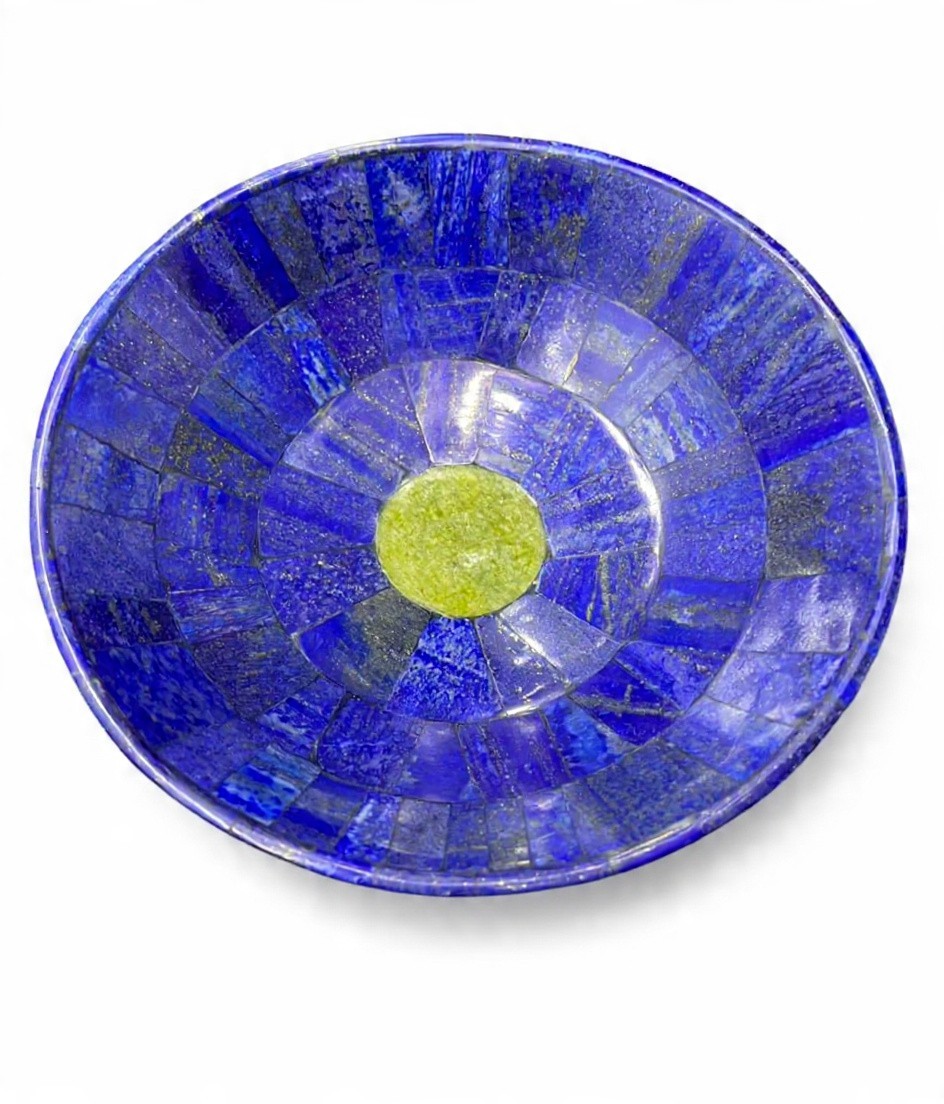 High Quality Lapis Lazuli & Serpentine 8 Inch Bowl Pair 1.9kg | Handmade Natural High Quality Lapis Lazuli & Serpentine 8 Inch Bowl Pair 1.9kg | Handmade Natural