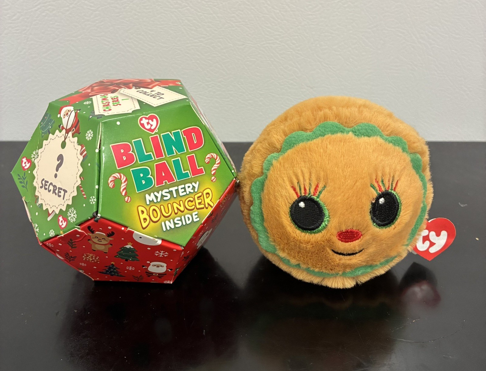 ~Nougat~ 2026 Ty Beanie Bouncer~ Christmas Mystery Box ~ 3 1/2" Ball~ New~ ~Nougat~ 2026 Ty Beanie Bouncer~ Christmas Mystery Box ~ 3 1/2" Ball~ New~
